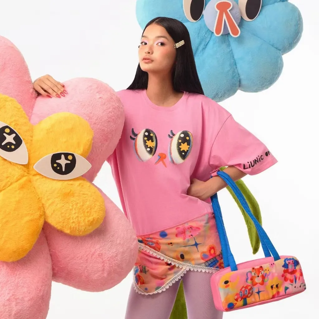 Pixie Pop Dream Pink Oversized T-shirt | Liunic on Things sold by Liunic on Things product image thumbnail 2