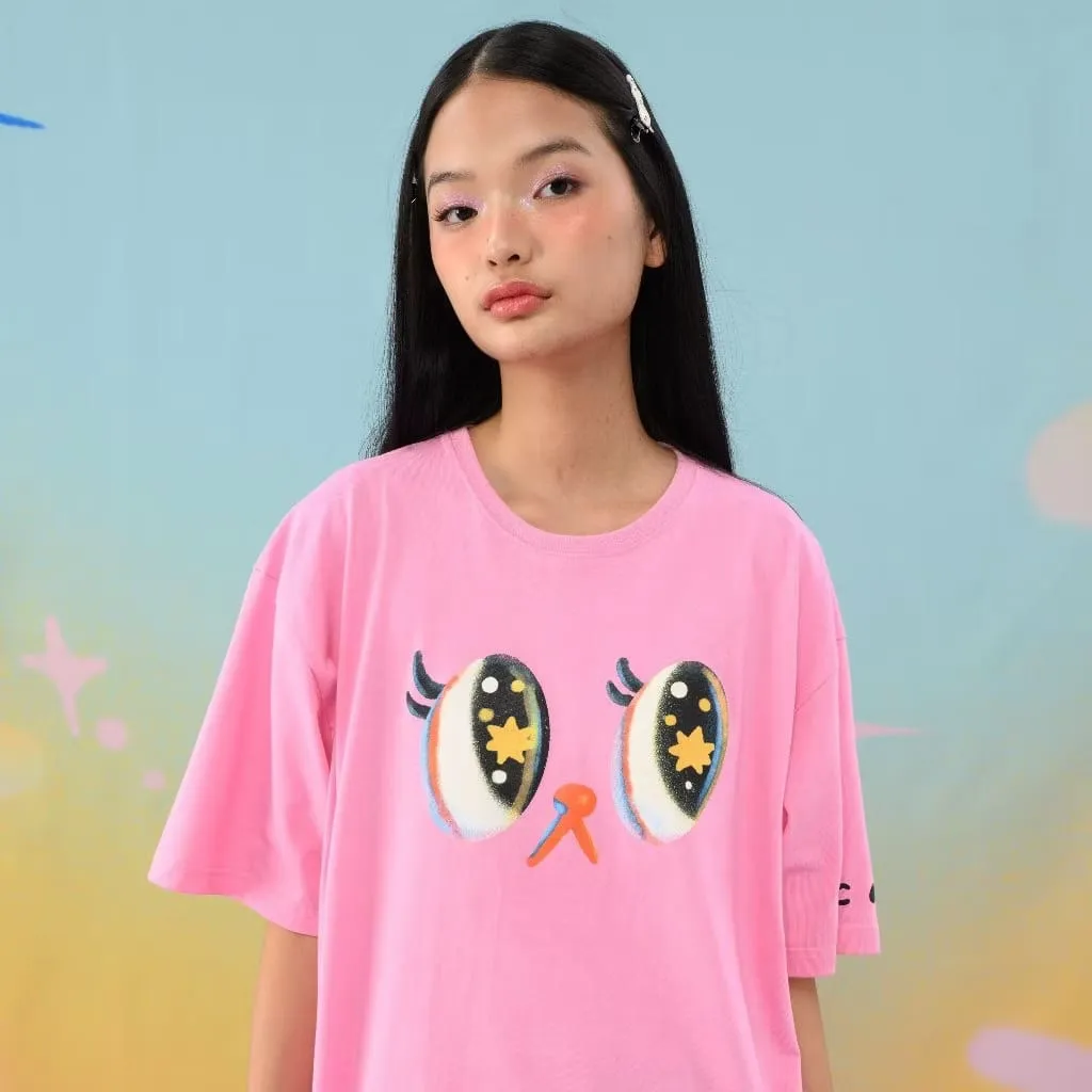 Pixie Pop Dream Pink Oversized T-shirt | Liunic on Things sold by Liunic on Things