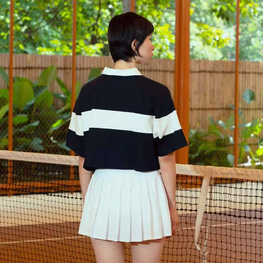 Racquet Sweetheart Sports Polo Crop Top | Liunic on Things sold by Liunic on Things product image thumbnail 5