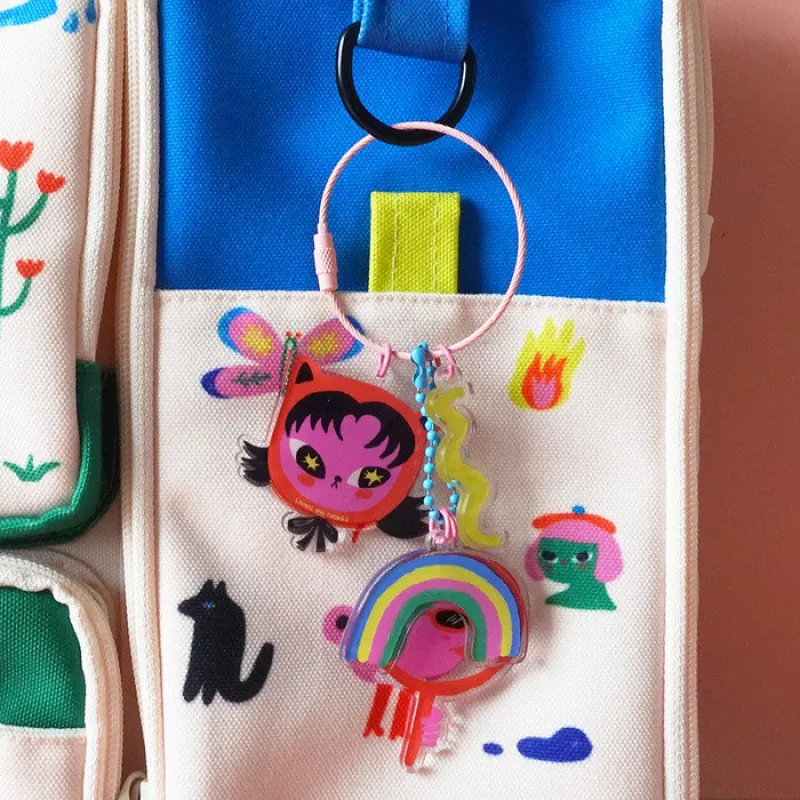 Screen and Green Keychain - Liunic on Things made by Liunic on Things