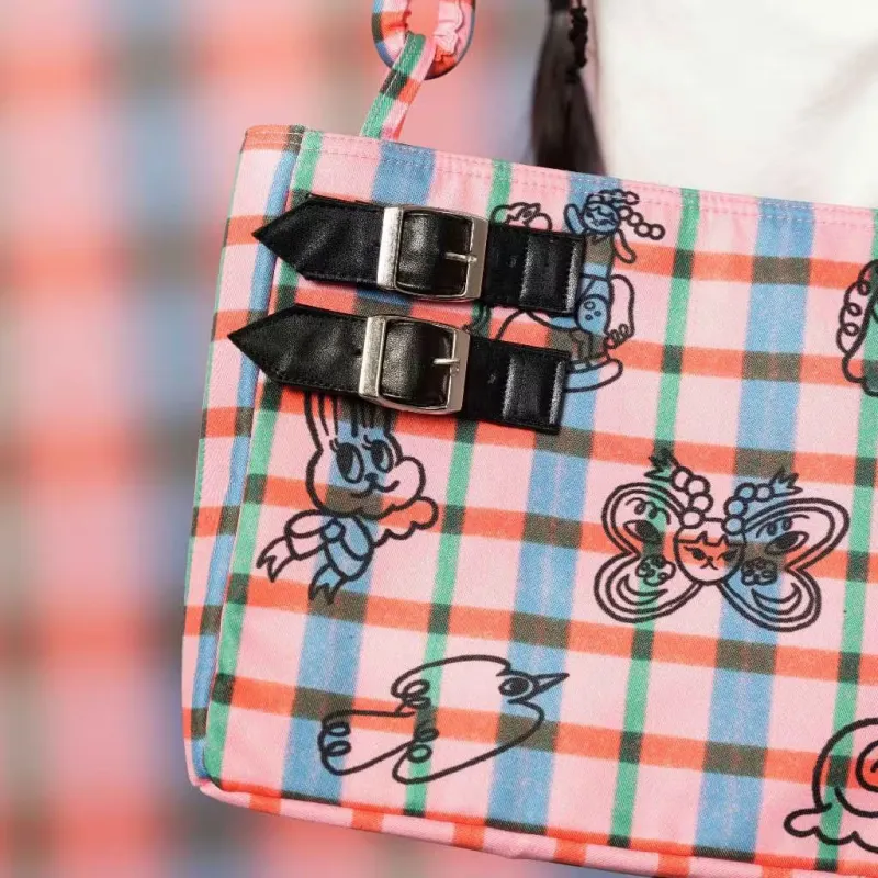 Plaid Playdate Belt Shoulder Bag | Liunic on Things made by Liunic on Things