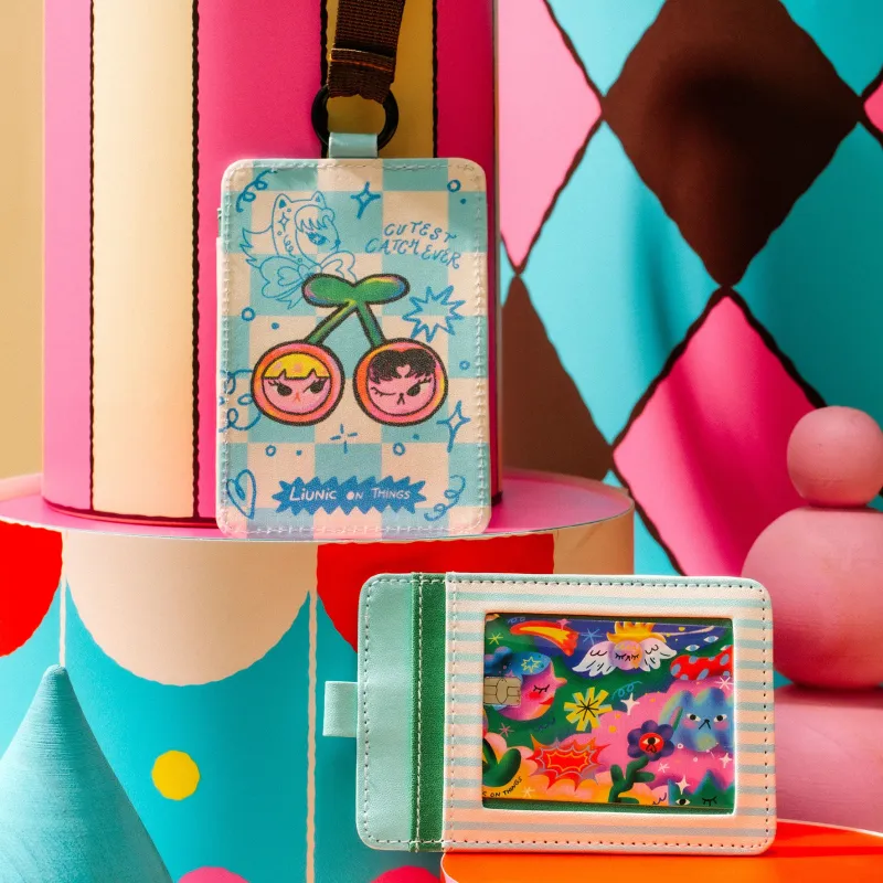 Cosmic Carnival Faux Leather Card Sleeve made by Liunic on Things