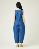 Mabel Mid Wash Denim Chambray Trousers sold by Beyond Nine