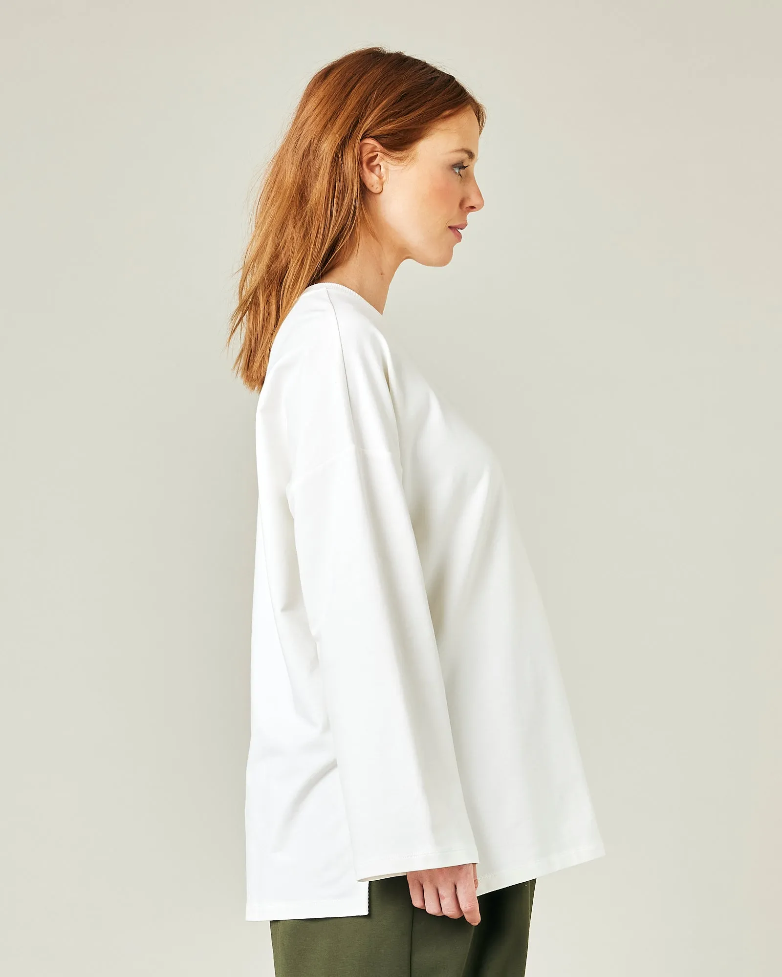 Huxley Off White Cotton Jersey Top sold by Beyond Nine product image thumbnail 4