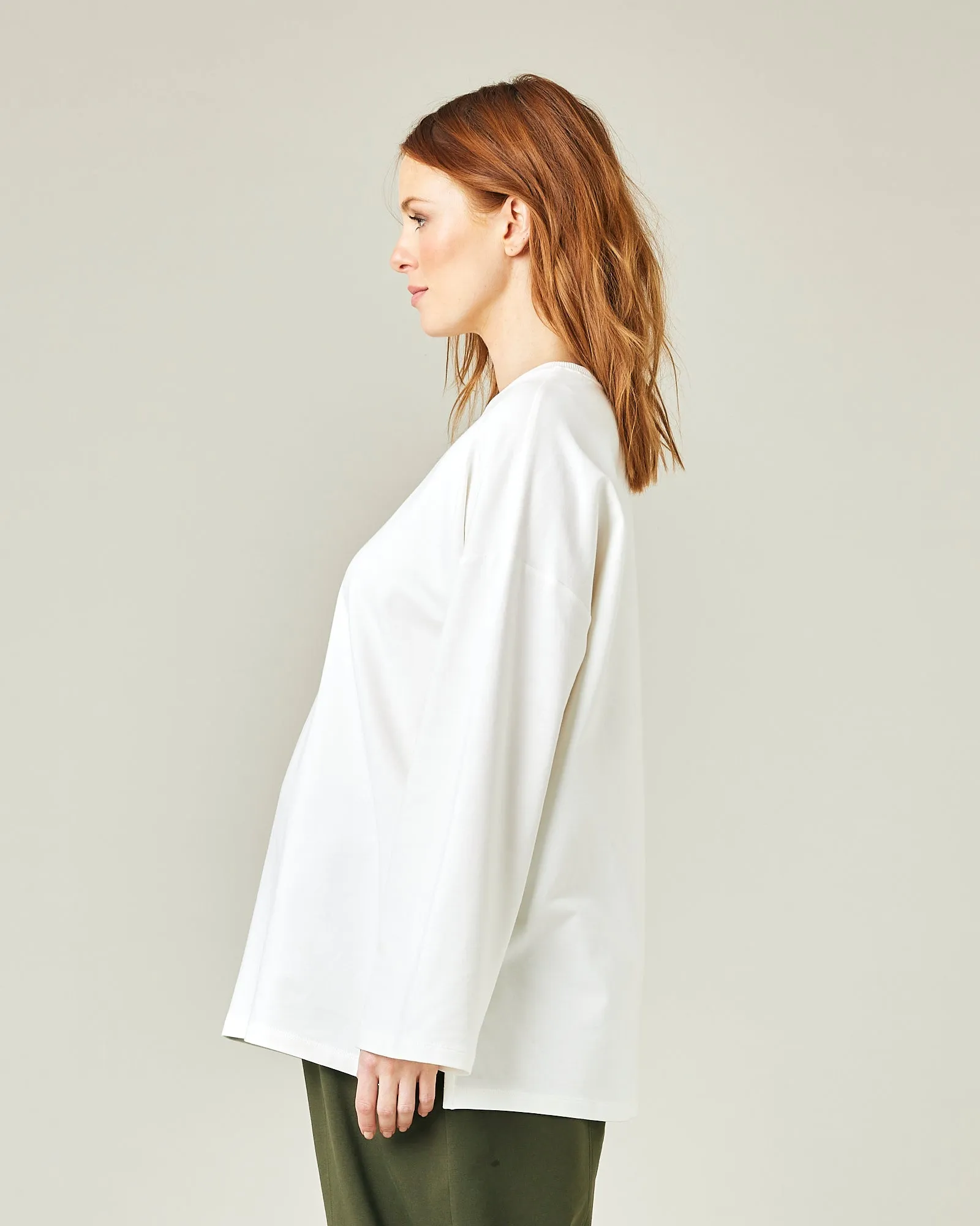 Huxley Off White Cotton Jersey Top sold by Beyond Nine product image thumbnail 2