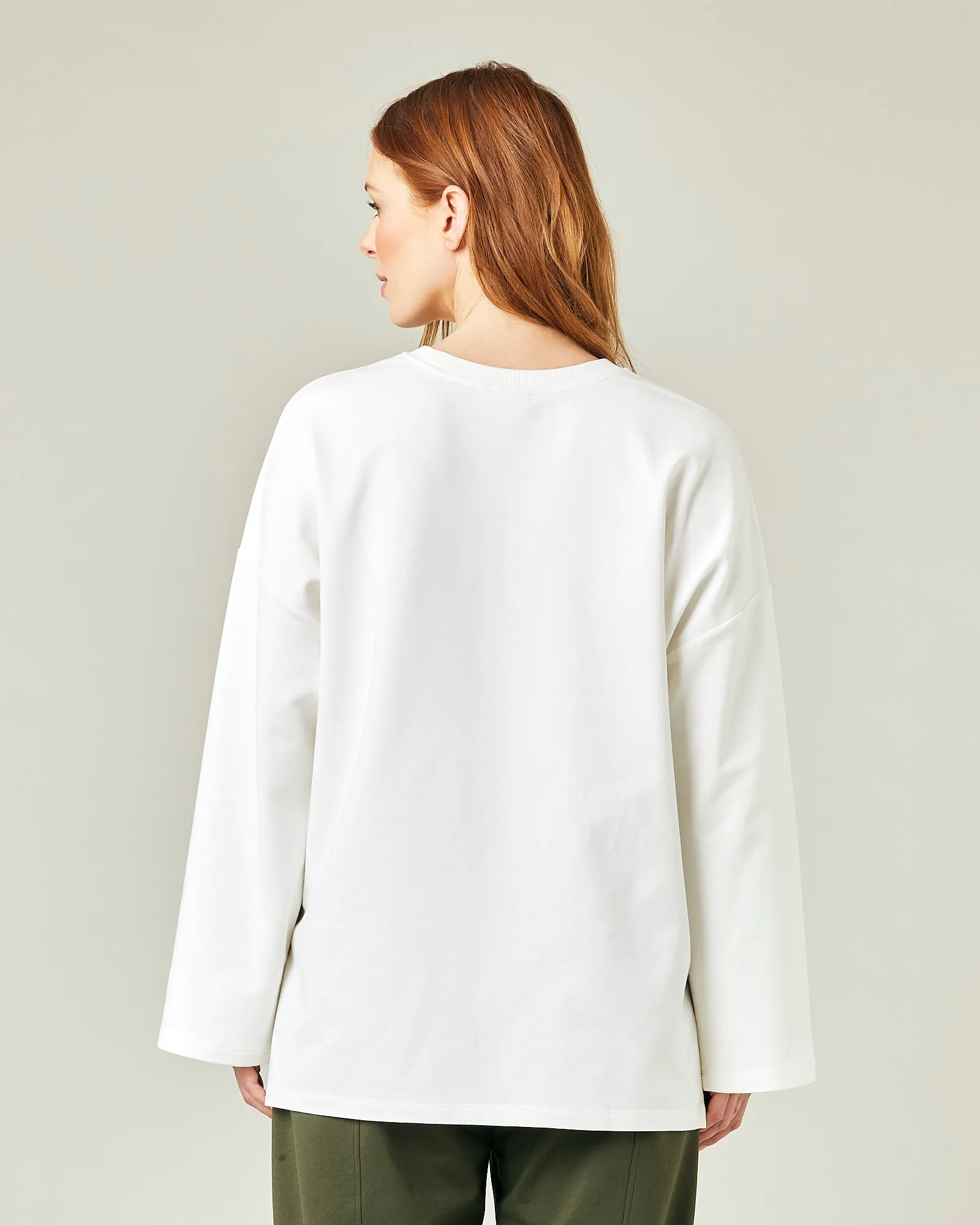 Huxley Off White Cotton Jersey Top sold by Beyond Nine product image thumbnail 3