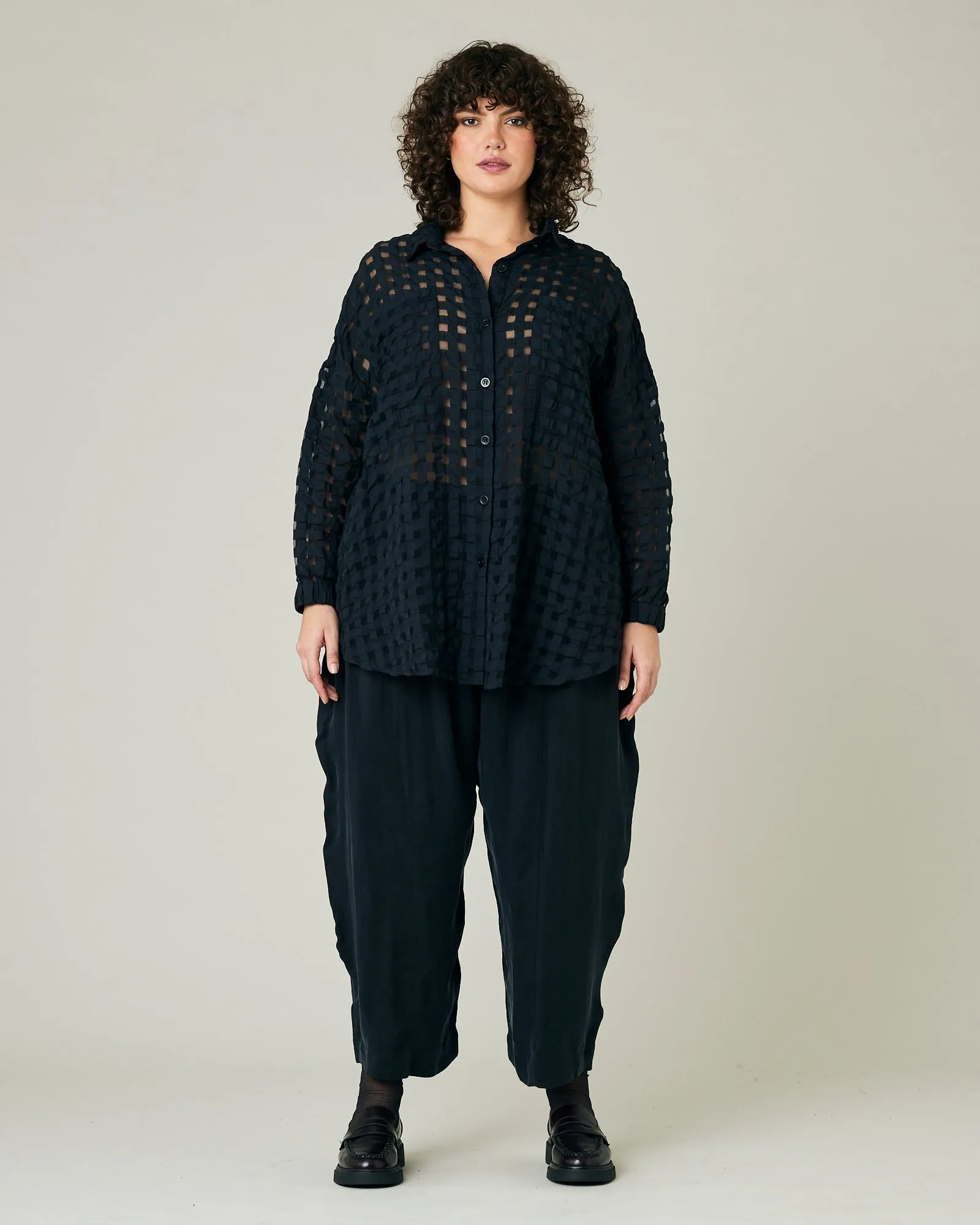 Catherine Black Organza Shirt sold by Beyond Nine product image thumbnail 5