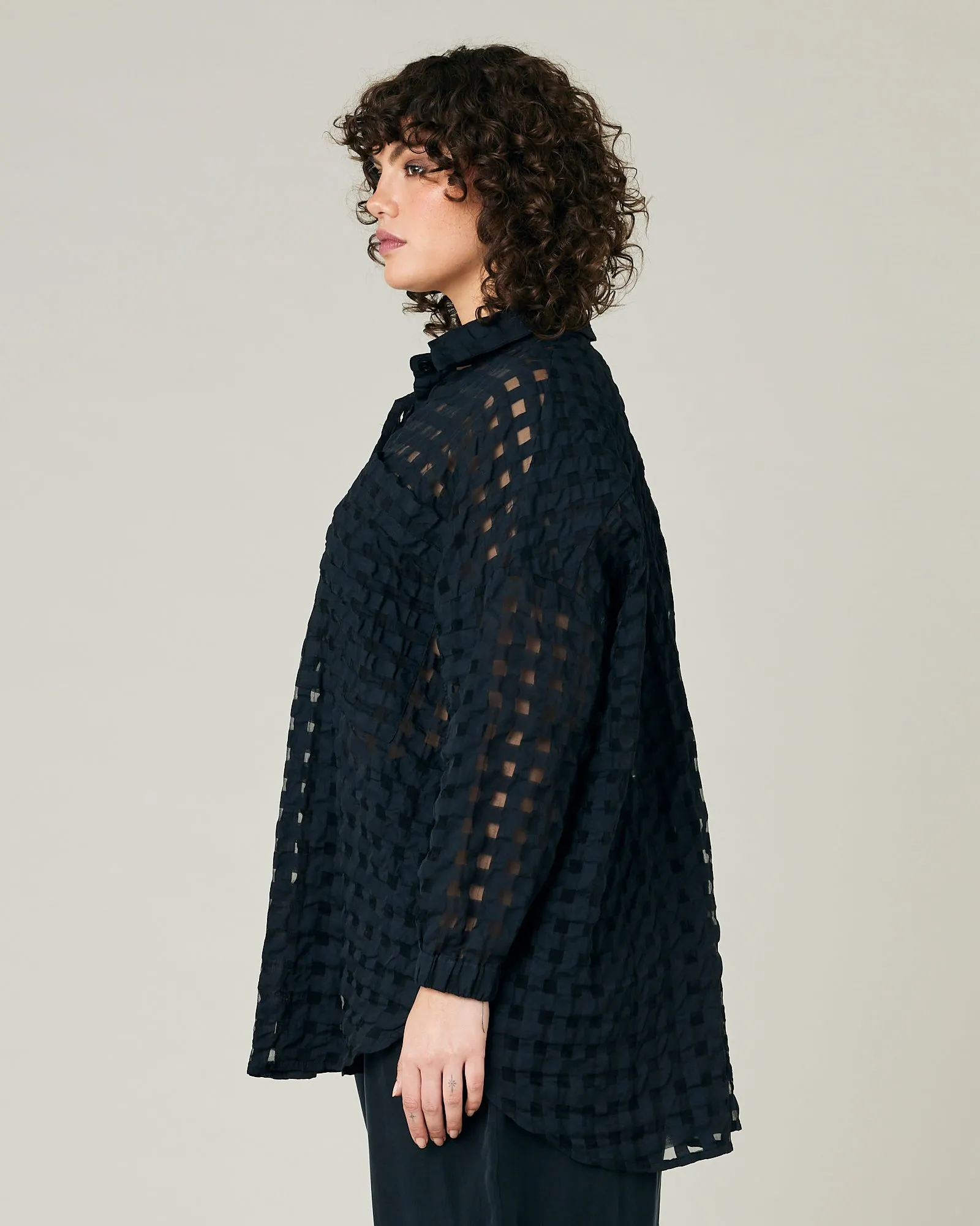 Catherine Black Organza Shirt sold by Beyond Nine product image thumbnail 2