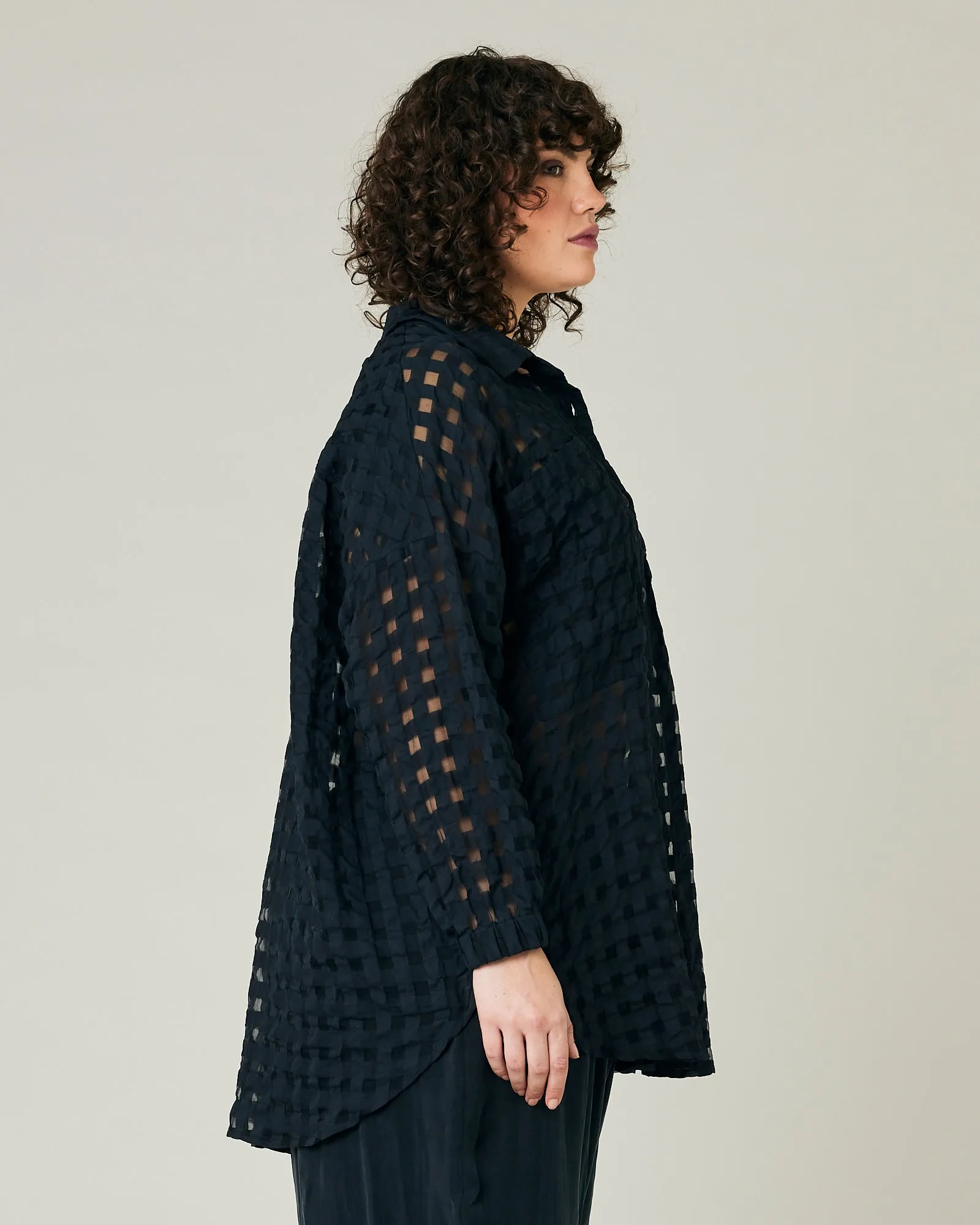 Catherine Black Organza Shirt sold by Beyond Nine product image thumbnail 4