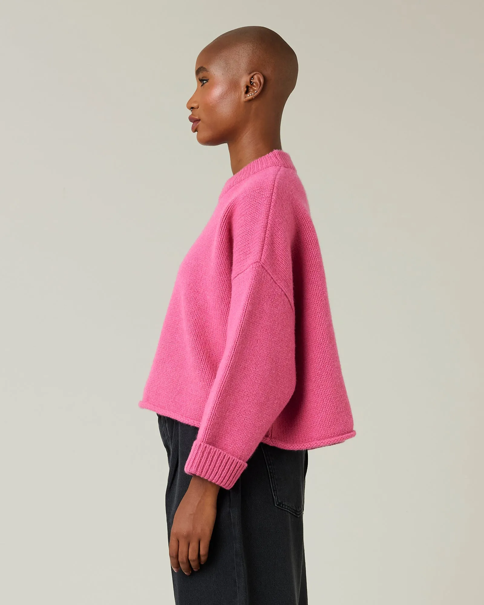 Coco Pink Knitted Wool Jumper sold by Beyond Nine product image thumbnail 2