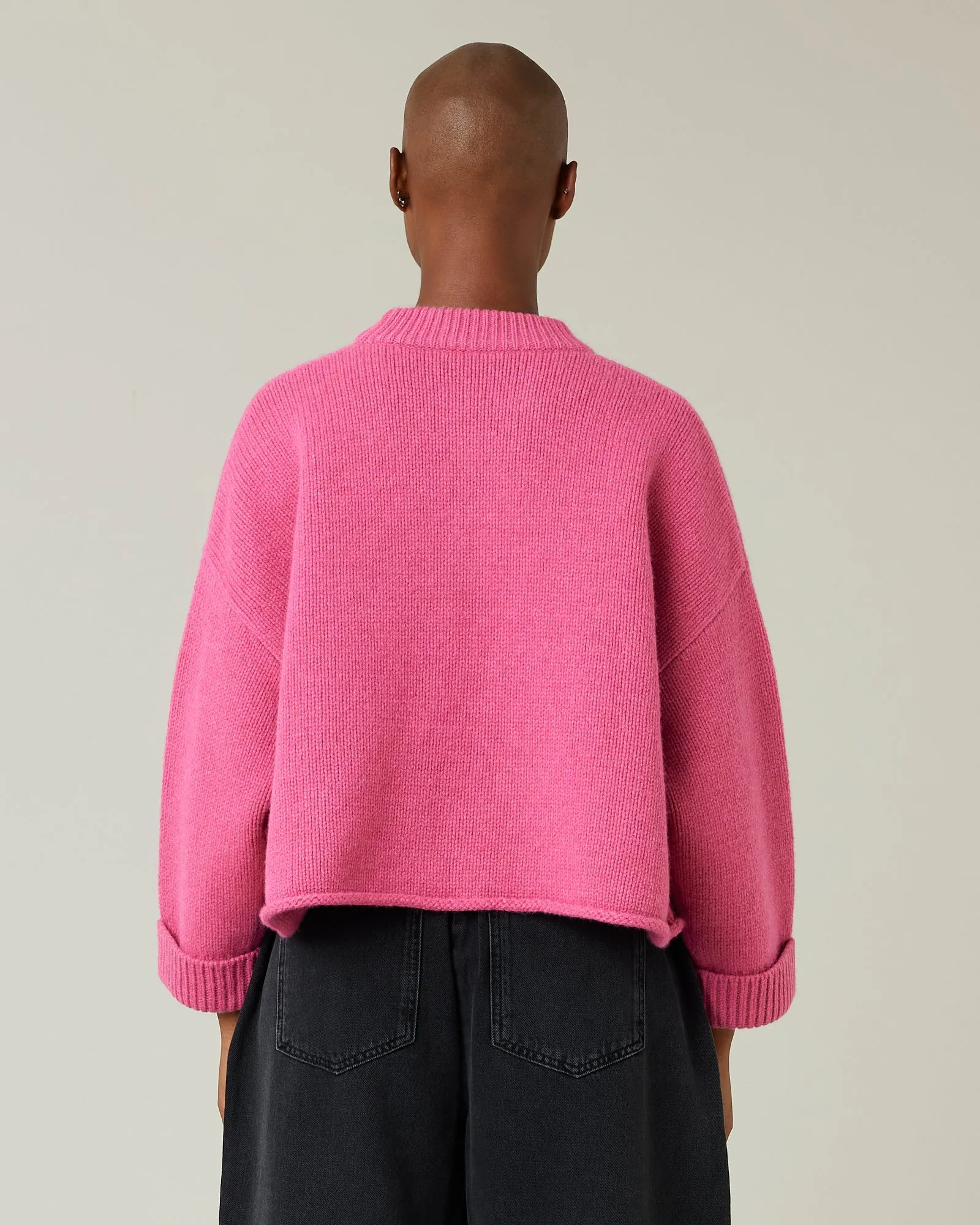 Coco Pink Knitted Wool Jumper sold by Beyond Nine product image thumbnail 3