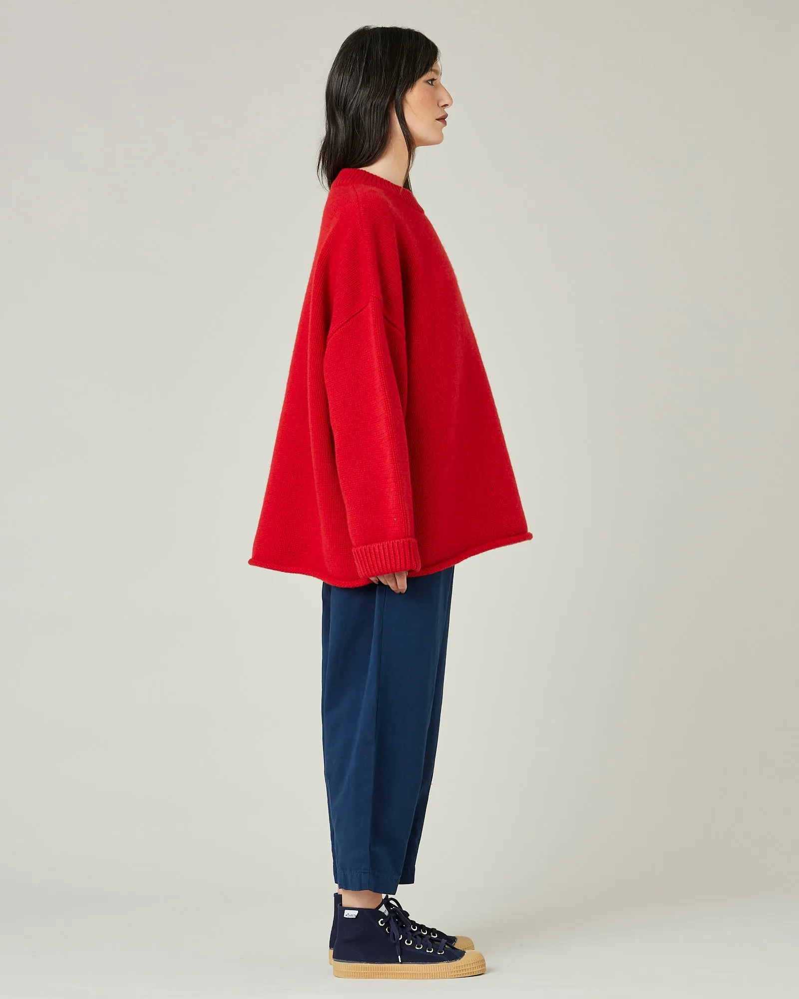 Luna Flame Red Knitted Wool Jumper sold by Beyond Nine product image thumbnail 4