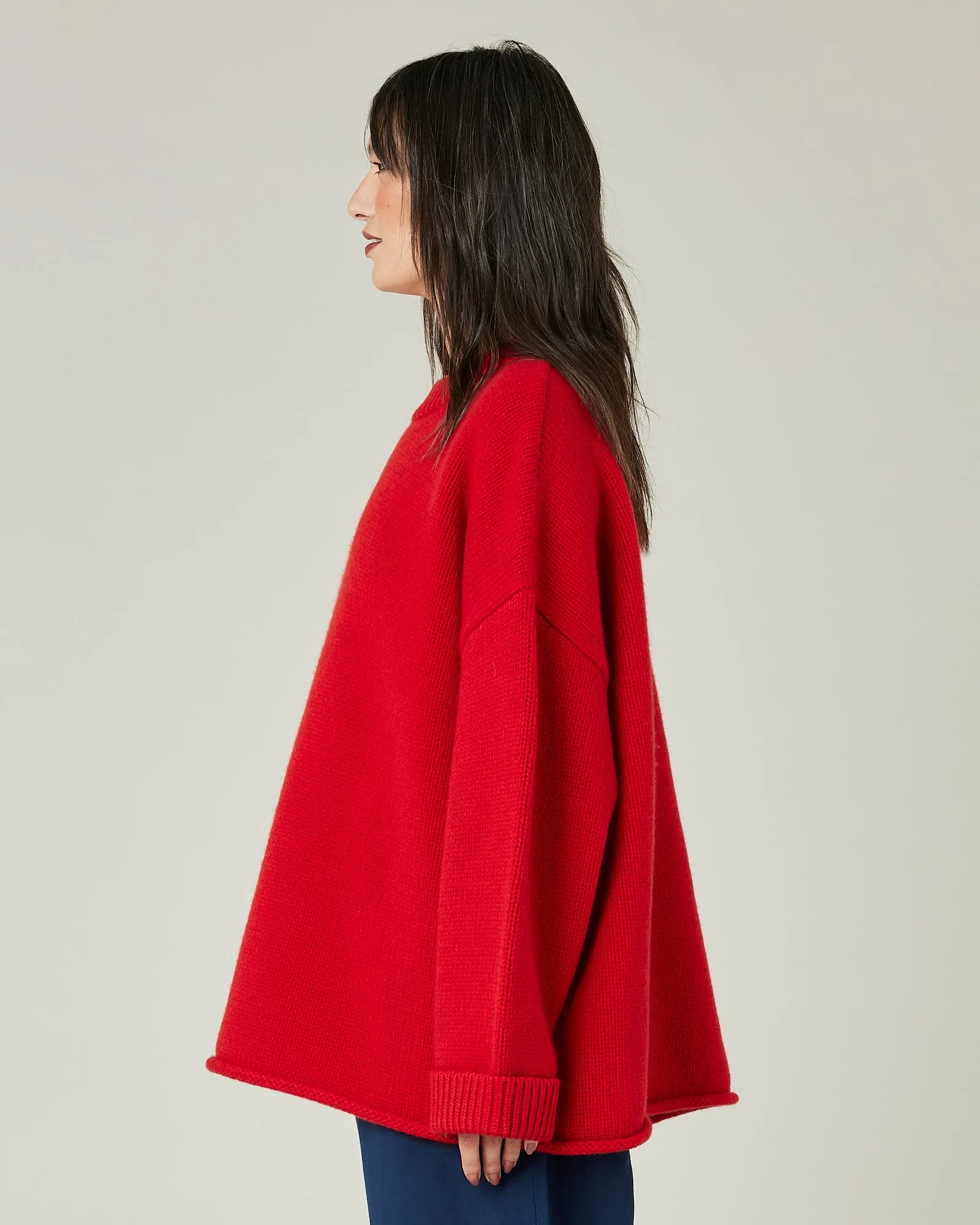 Luna Flame Red Knitted Wool Jumper sold by Beyond Nine product image thumbnail 2