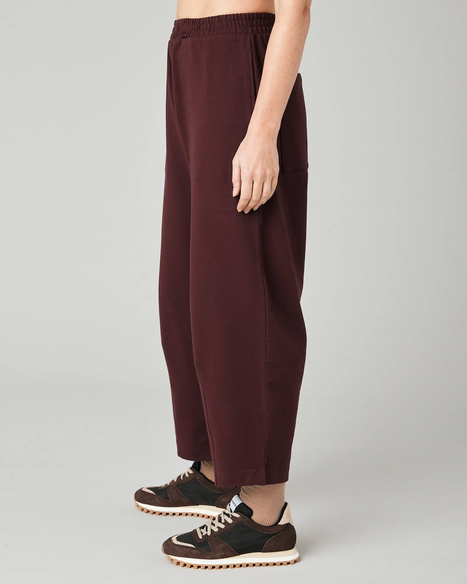 Huxley Burgundy Cotton Jersey Trousers sold by Beyond Nine product image thumbnail 2