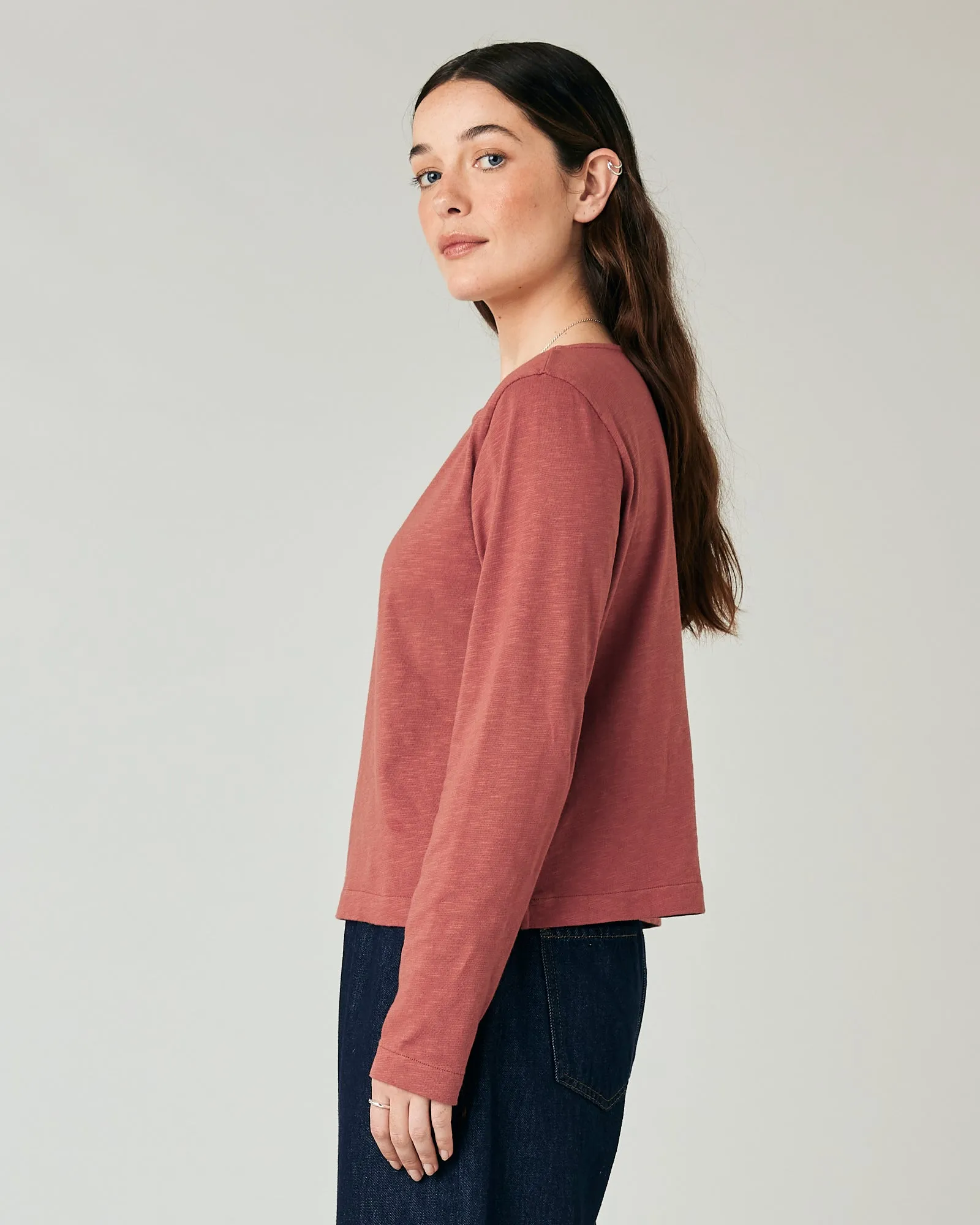 Boat Neck Top Clay Pink sold by Beyond Nine product image thumbnail 2