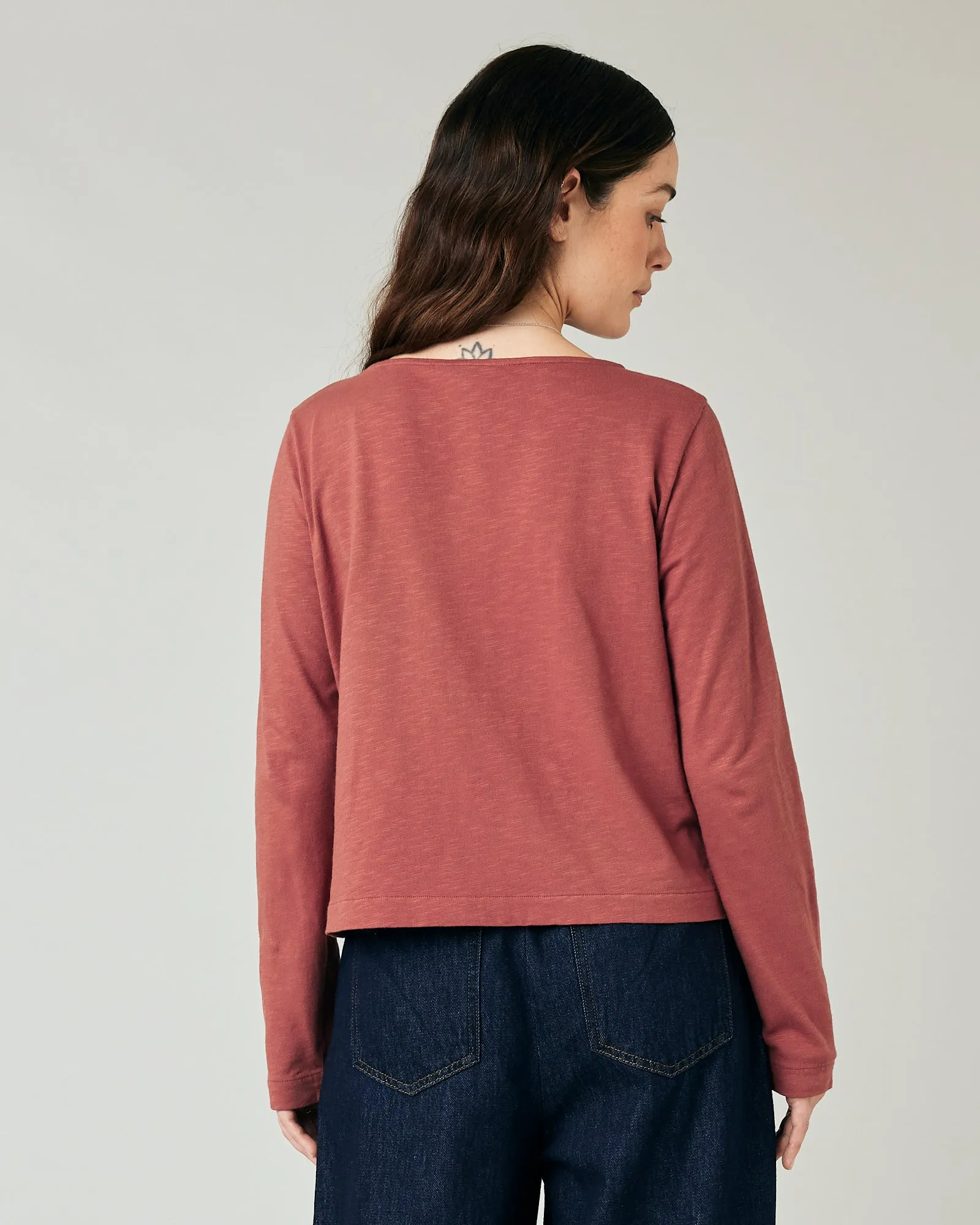 Boat Neck Top Clay Pink sold by Beyond Nine product image thumbnail 3