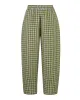 Huxley Meadow Check Linen Trousers sold by Beyond Nine