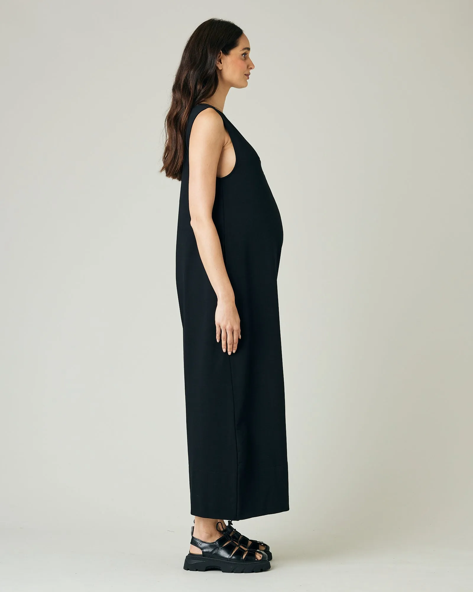 Vivienne Black Cotton Jersey Jumpsuit sold by Beyond Nine product image thumbnail 4