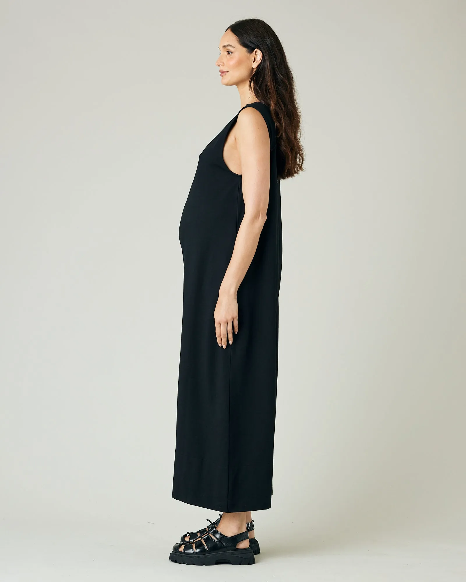Vivienne Black Cotton Jersey Jumpsuit sold by Beyond Nine product image thumbnail 2