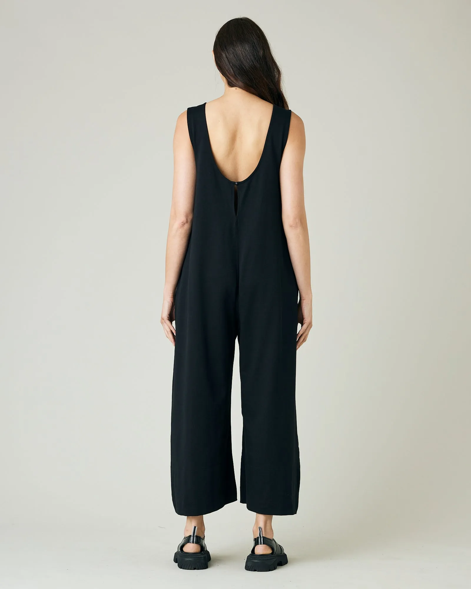 Vivienne Black Cotton Jersey Jumpsuit sold by Beyond Nine product image thumbnail 3