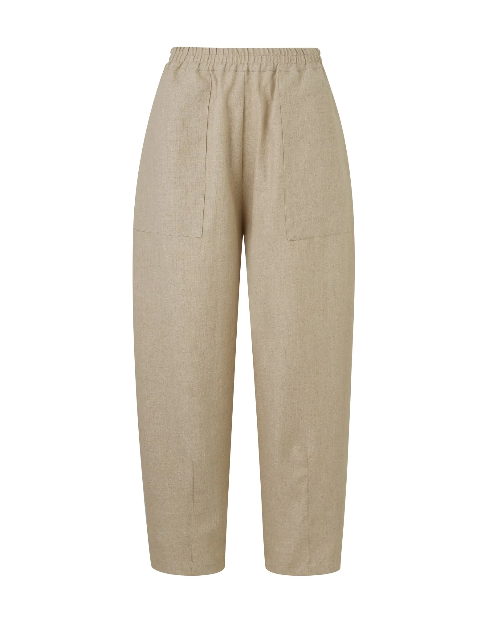 Huxley Oat Linen Trousers sold by Beyond Nine