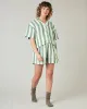 Bed Shorts Clover Stripe Linen sold by Beyond Nine