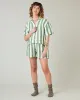 Bed Shorts Clover Stripe Linen sold by Beyond Nine