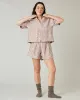 Ultimate PJ Top Neapolitan Check Linen sold by Beyond Nine