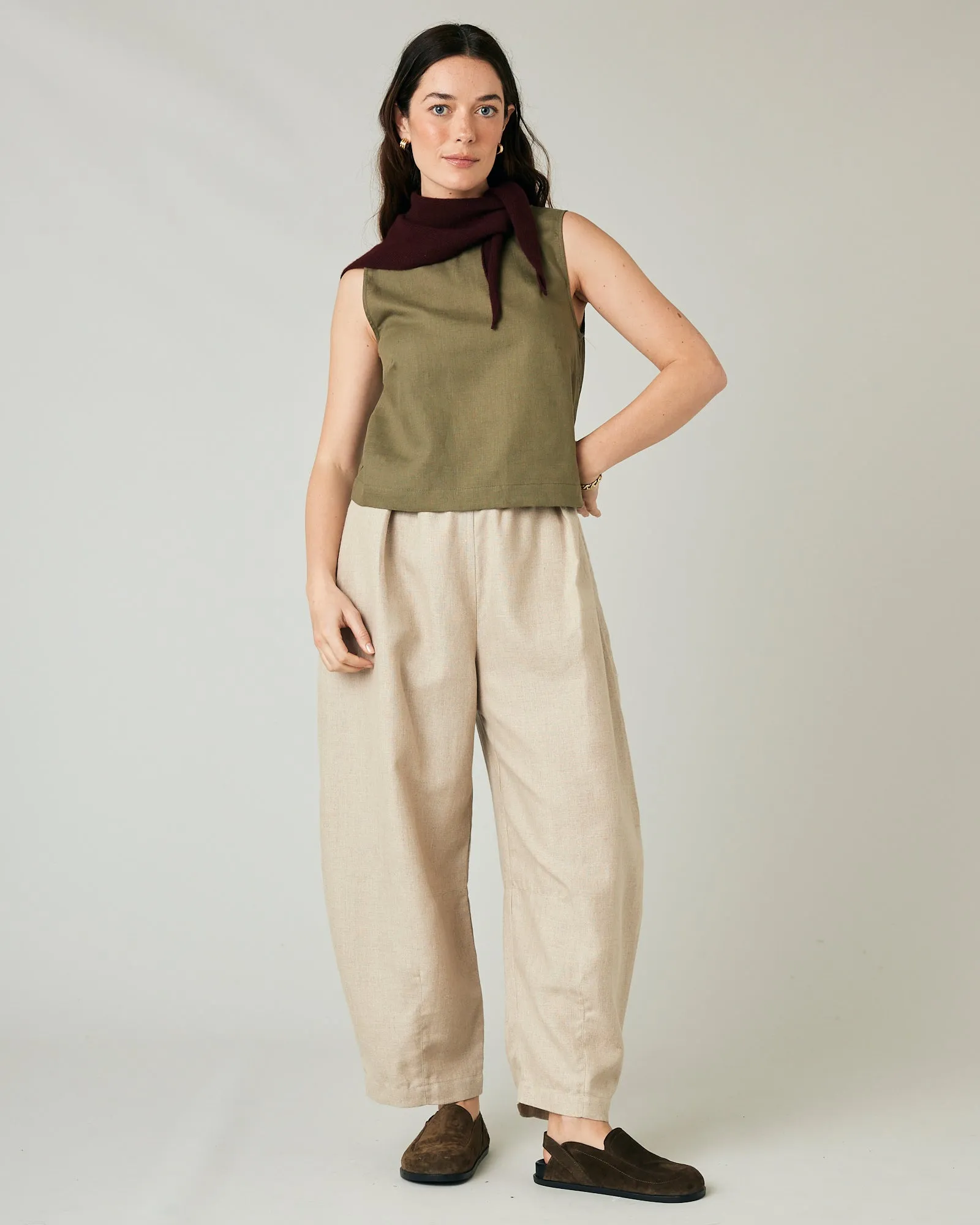 Daisy Oat Linen Trousers sold by Beyond Nine product image thumbnail 5