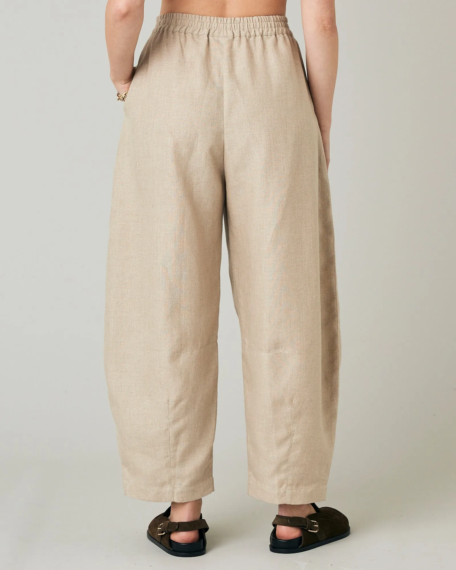 Daisy Oat Linen Trousers sold by Beyond Nine product image thumbnail 3
