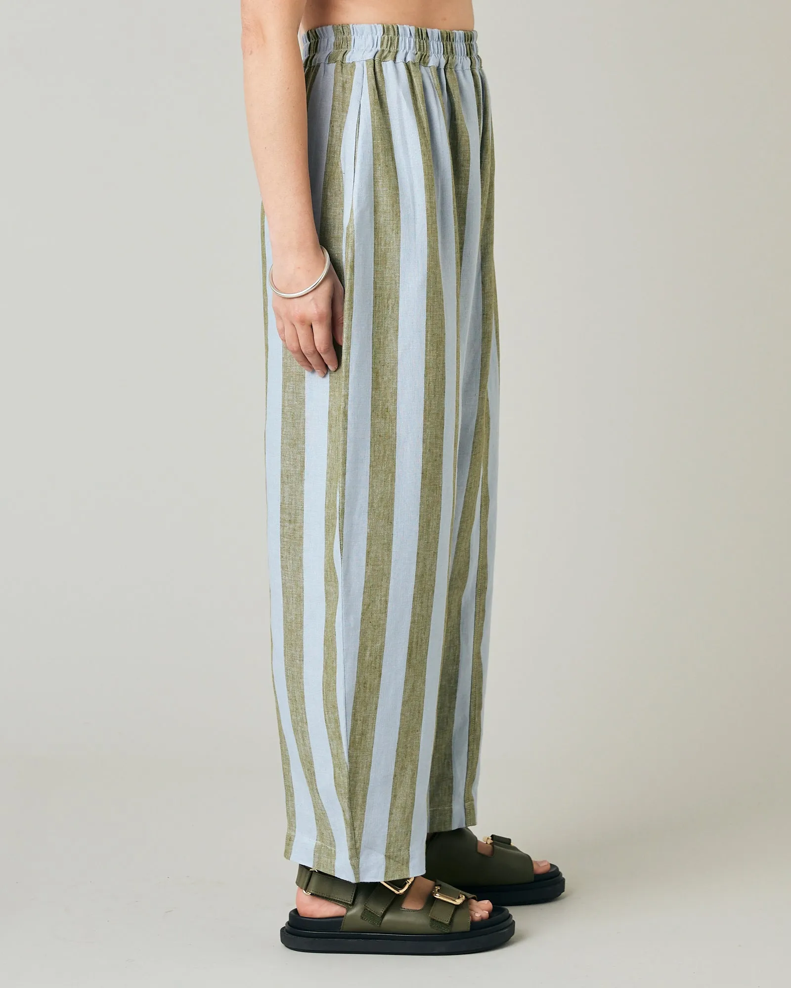 Mabel Meadow Stripe Linen Trousers sold by Beyond Nine product image thumbnail 4