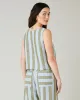 Esme Meadow Stripe Linen Top sold by Beyond Nine