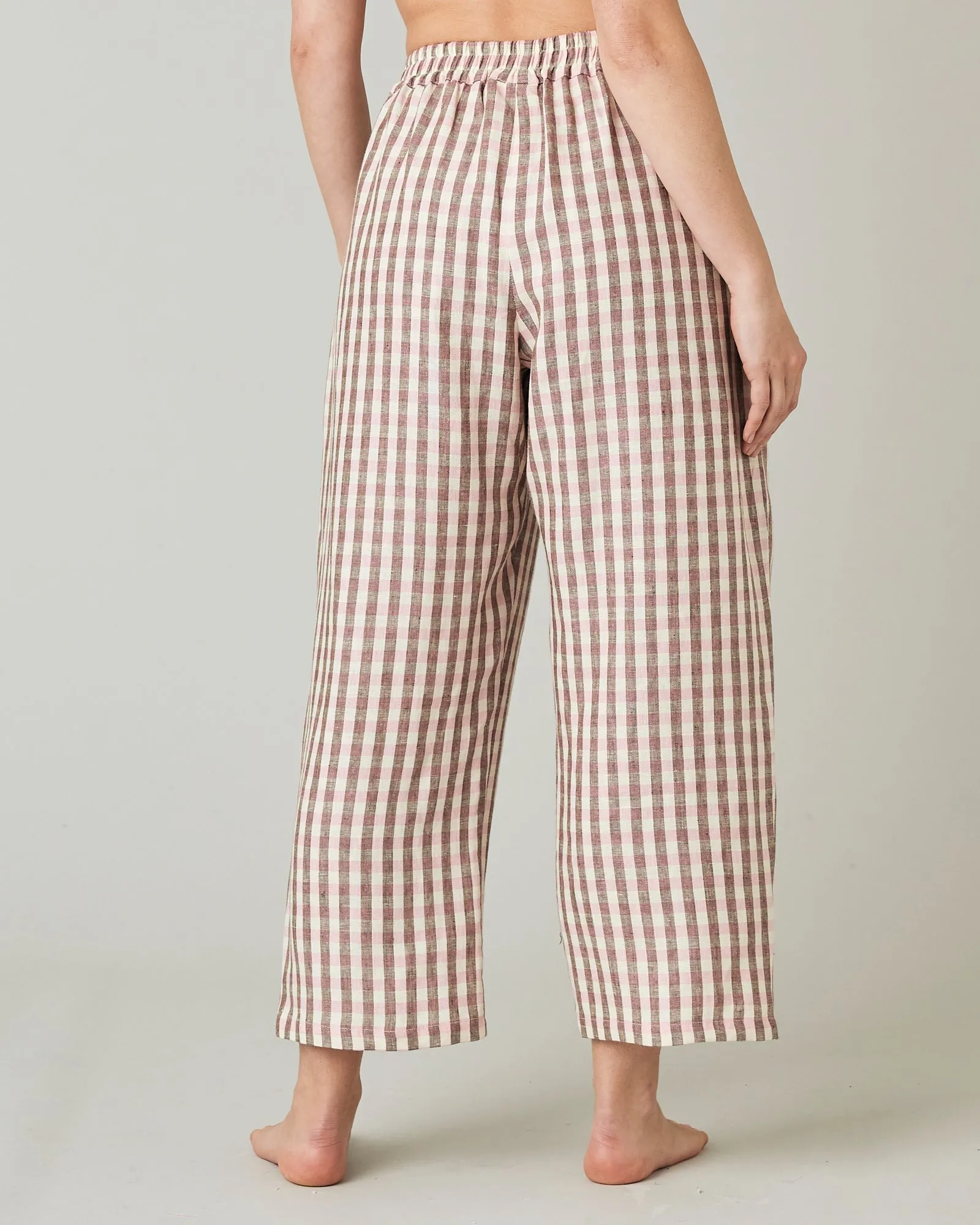 Ultimate PJ Trousers Neapolitan Check Linen sold by Beyond Nine product image thumbnail 3