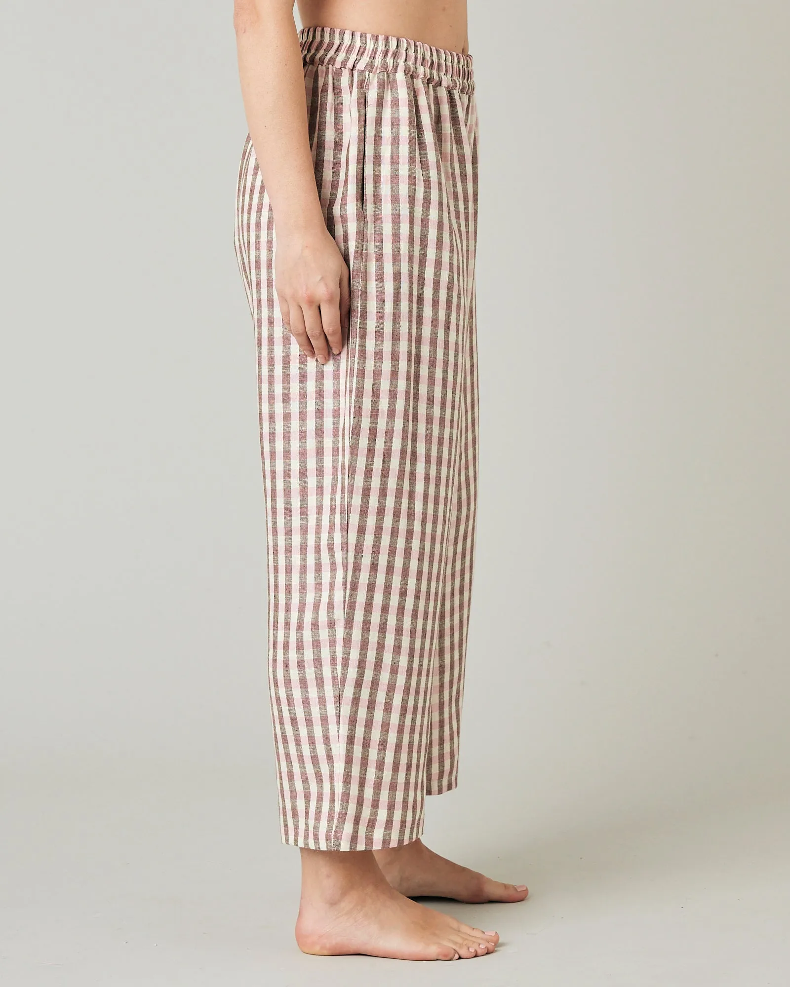 Ultimate PJ Trousers Neapolitan Check Linen sold by Beyond Nine product image thumbnail 4