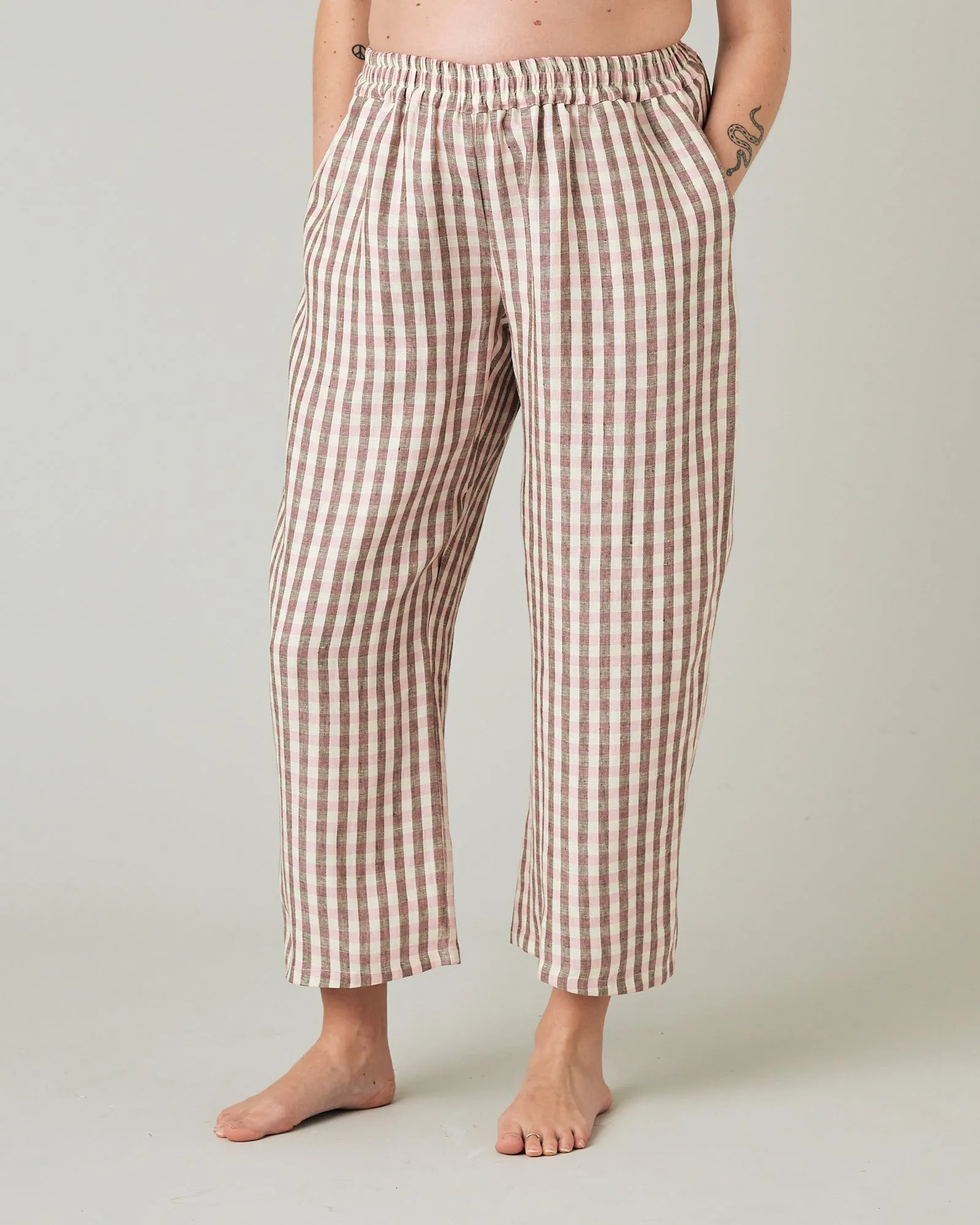 Ultimate PJ Trousers Neapolitan Check Linen sold by Beyond Nine product image thumbnail 5