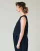 Esme Navy Linen Top sold by Beyond Nine
