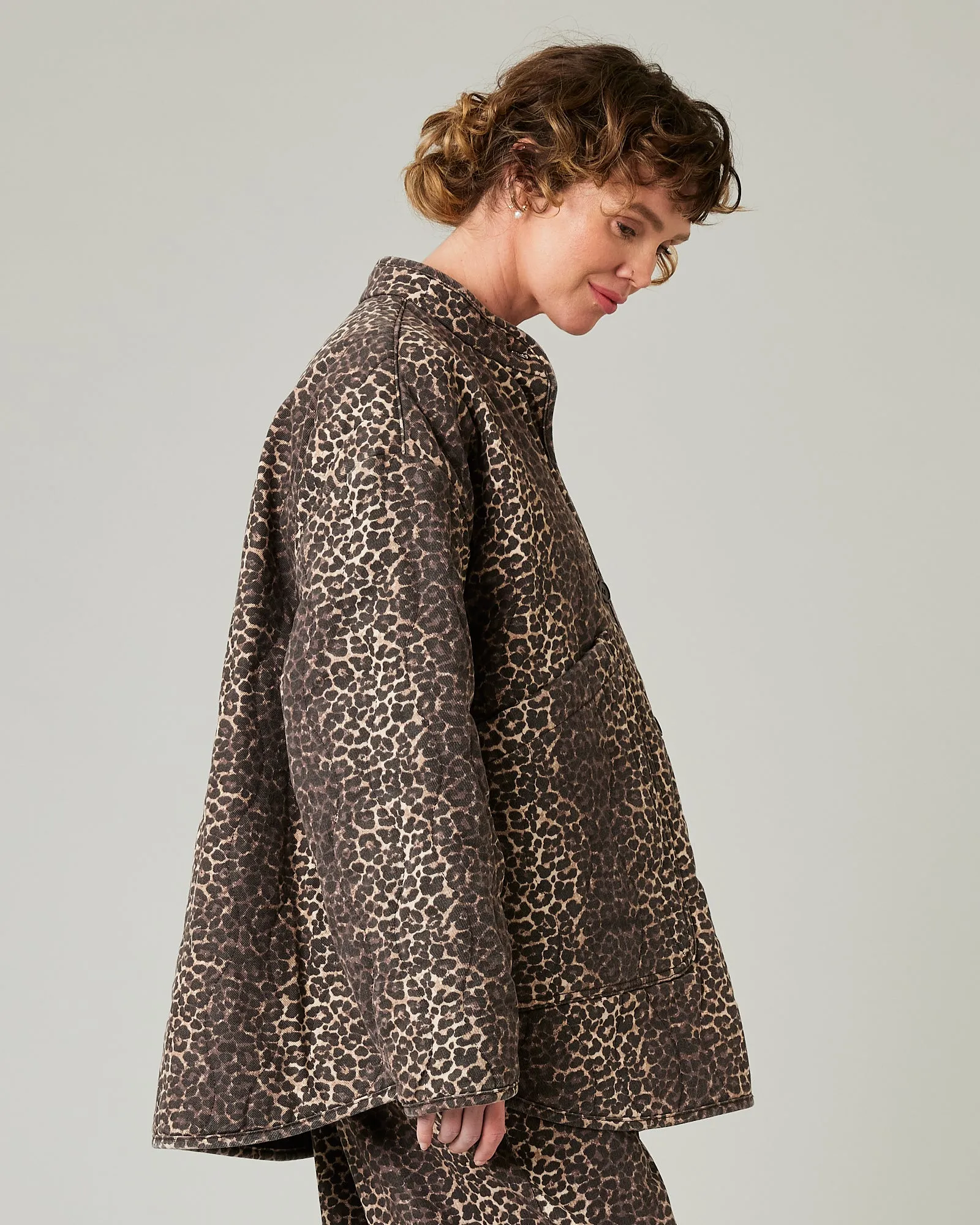 Rue Leopard Print Denim Jacket sold by Beyond Nine product image thumbnail 4