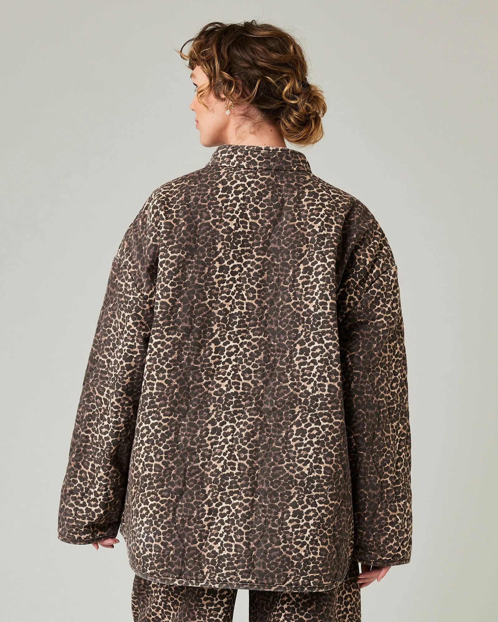 Rue Leopard Print Denim Jacket sold by Beyond Nine product image thumbnail 3