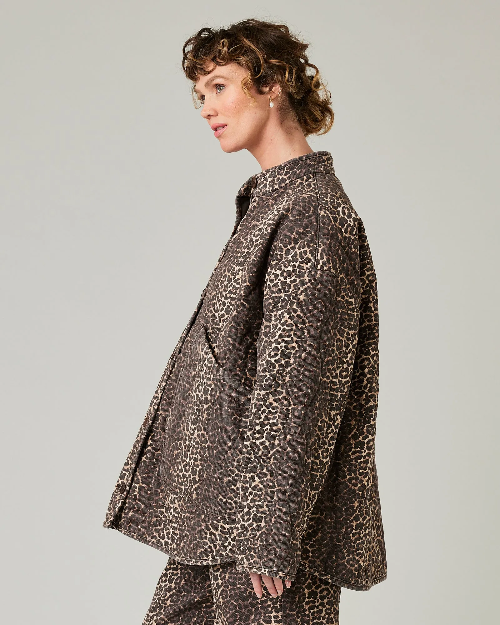 Rue Leopard Print Denim Jacket sold by Beyond Nine product image thumbnail 2