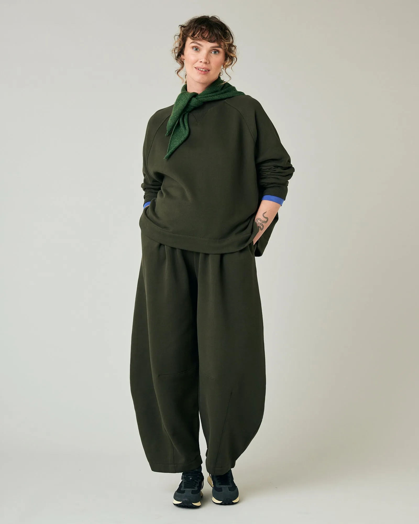 Daisy Olive Organic Cotton Jersey Trousers sold by Beyond Nine product image thumbnail 3