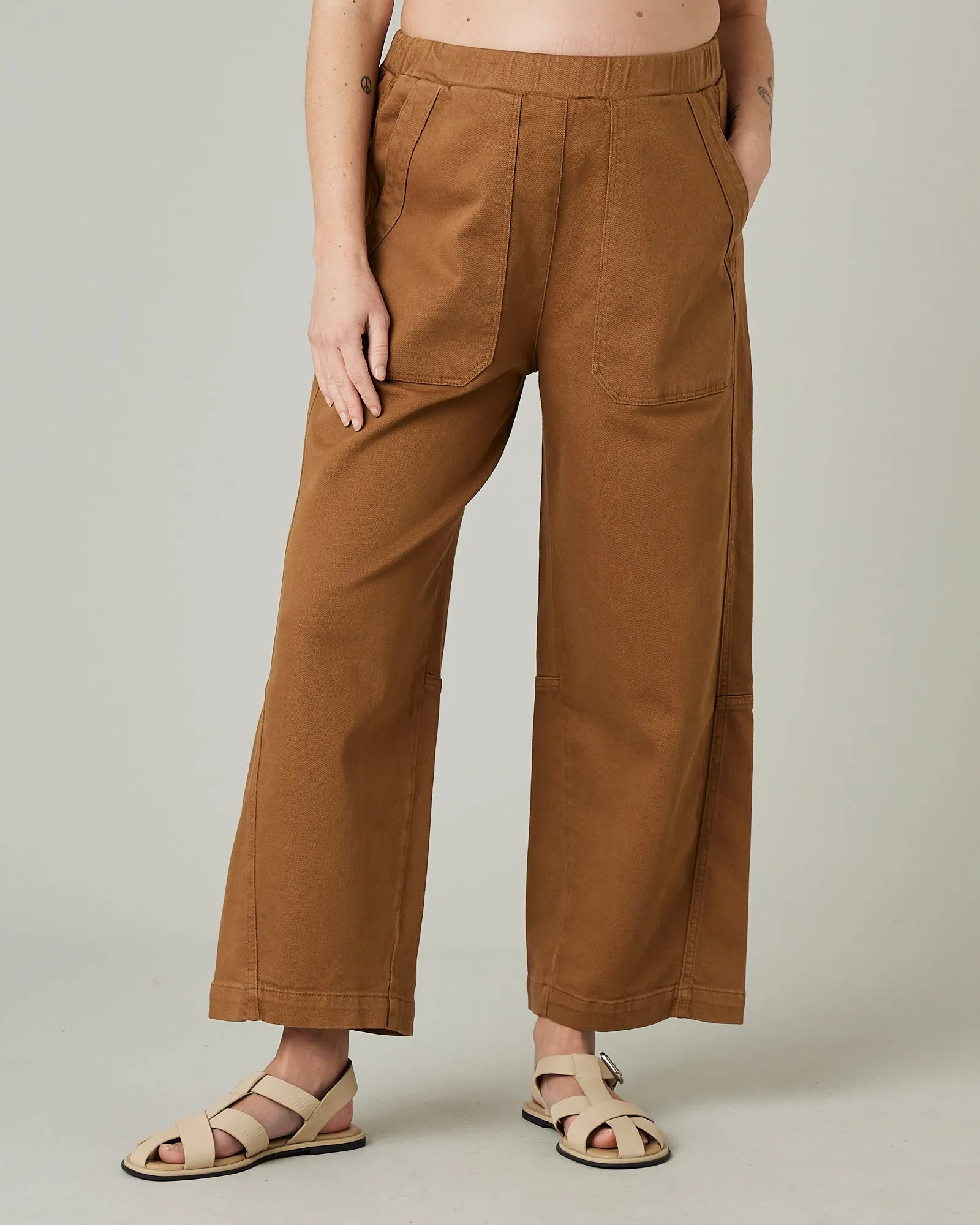 Callie Tan Twill Trousers sold by Beyond Nine product image thumbnail 2