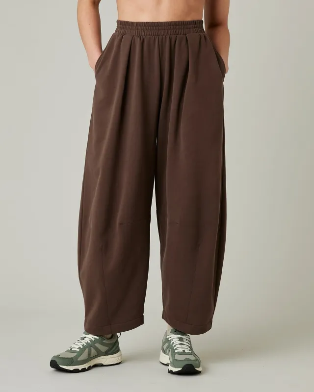 Daisy Chocolate Organic Cotton Jersey Trousers sold by Beyond Nine