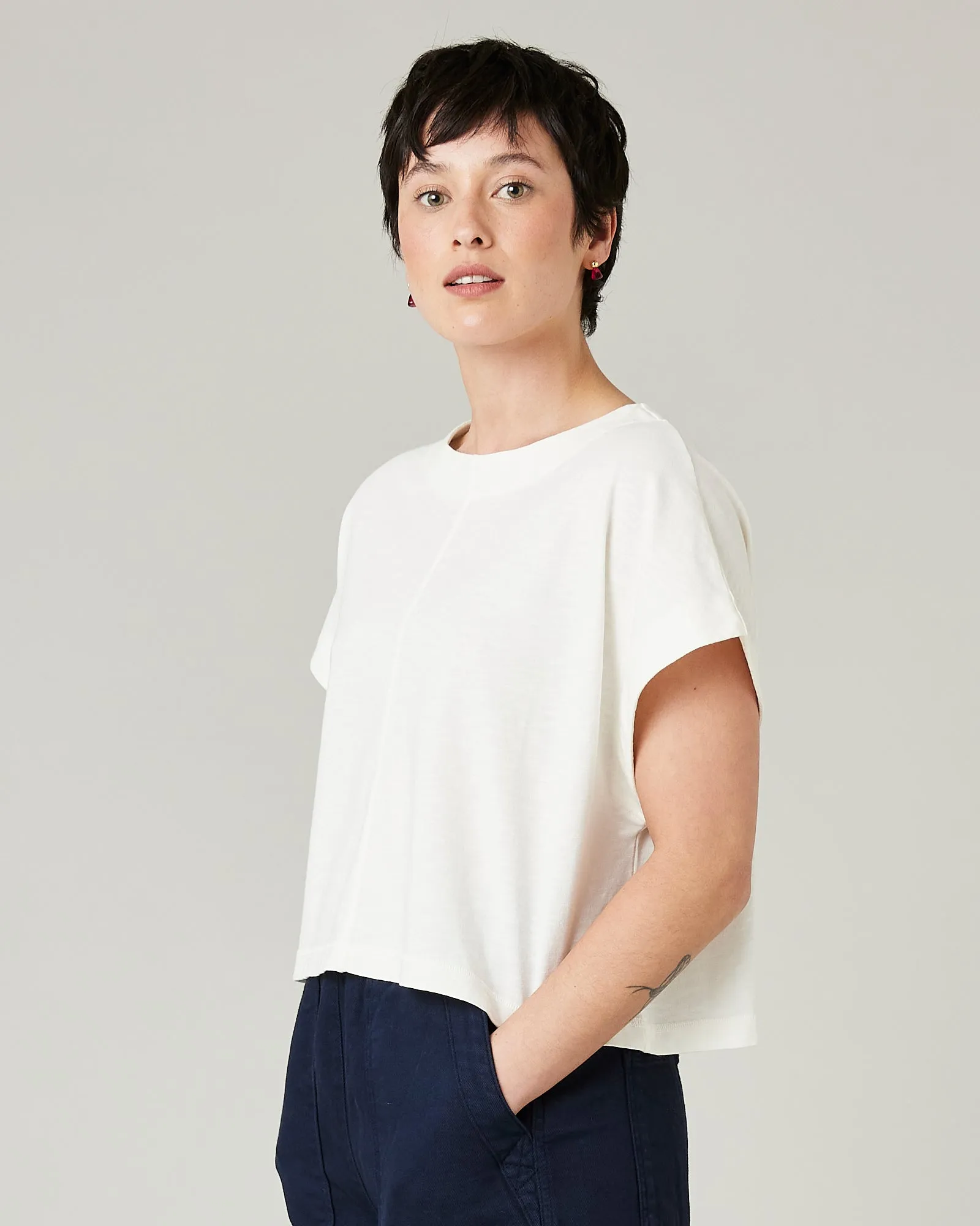 Polly Ecru Jersey Top sold by Beyond Nine product image thumbnail 2