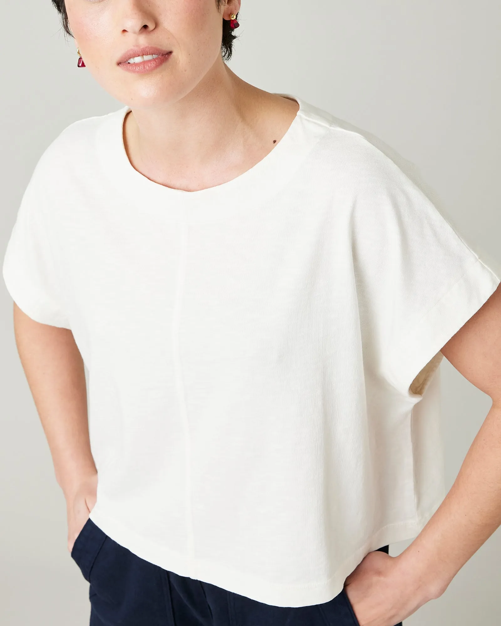 Polly Ecru Jersey Top sold by Beyond Nine product image thumbnail 5