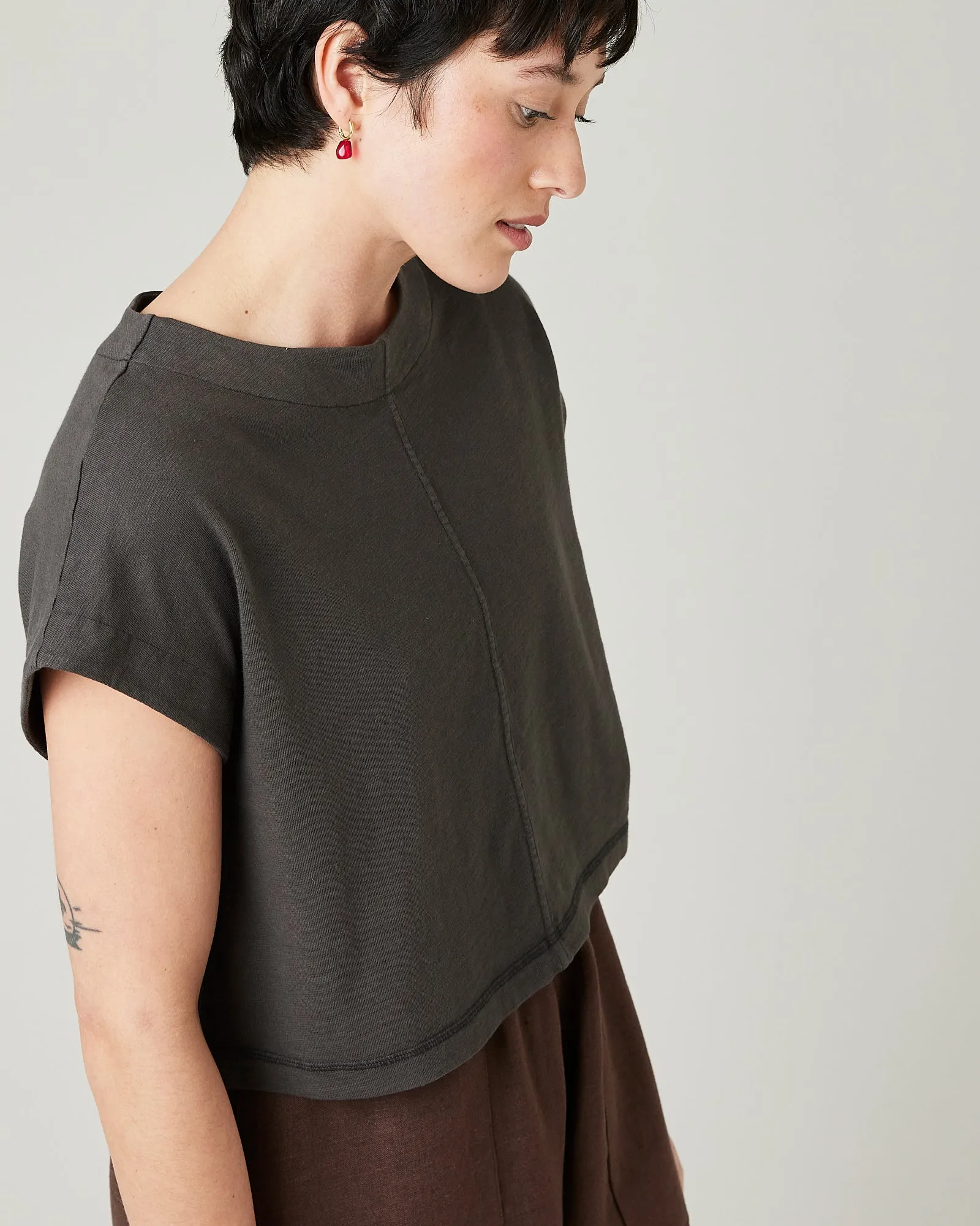 Polly Slate Jersey Top sold by Beyond Nine product image thumbnail 5