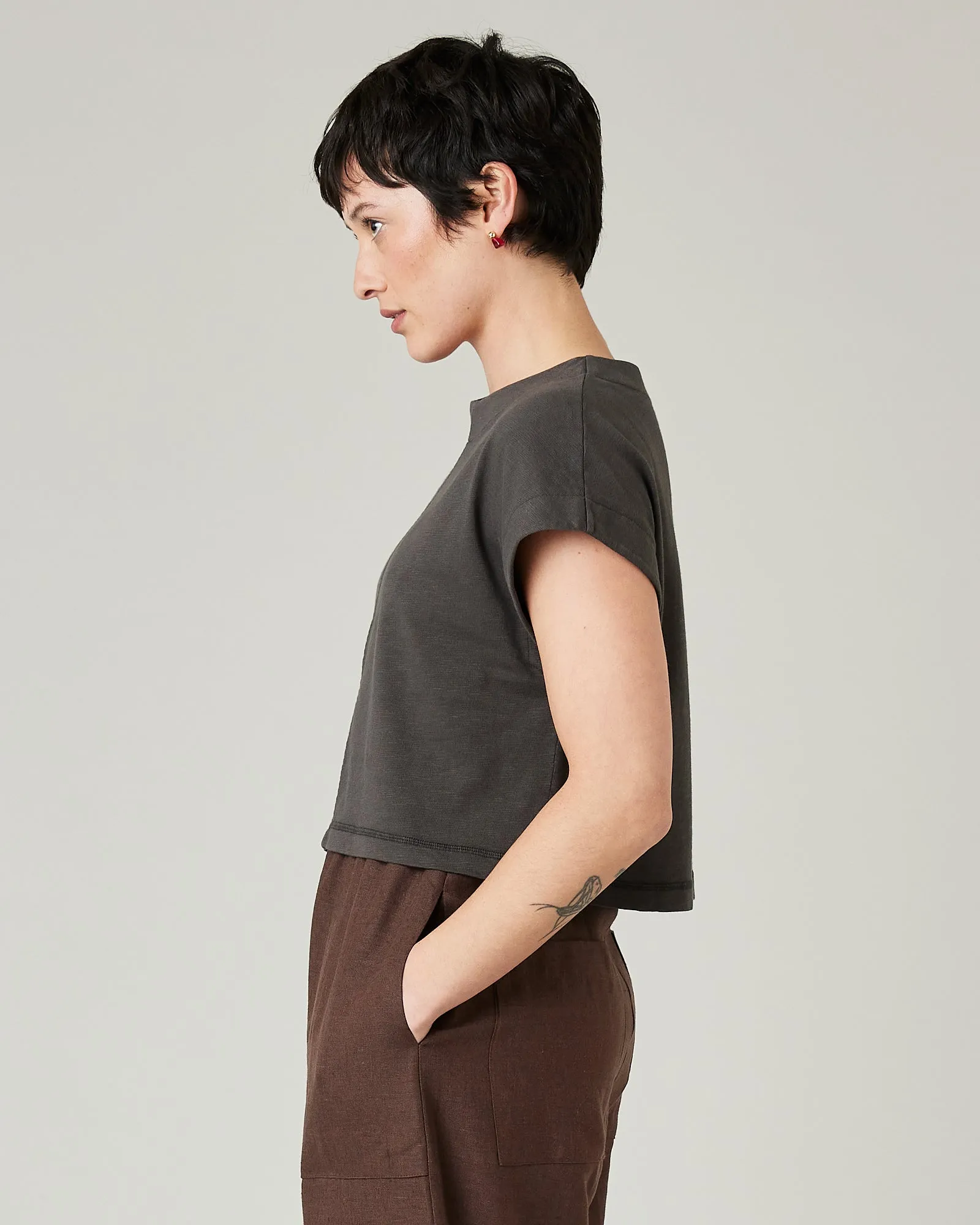 Polly Slate Jersey Top sold by Beyond Nine product image thumbnail 2