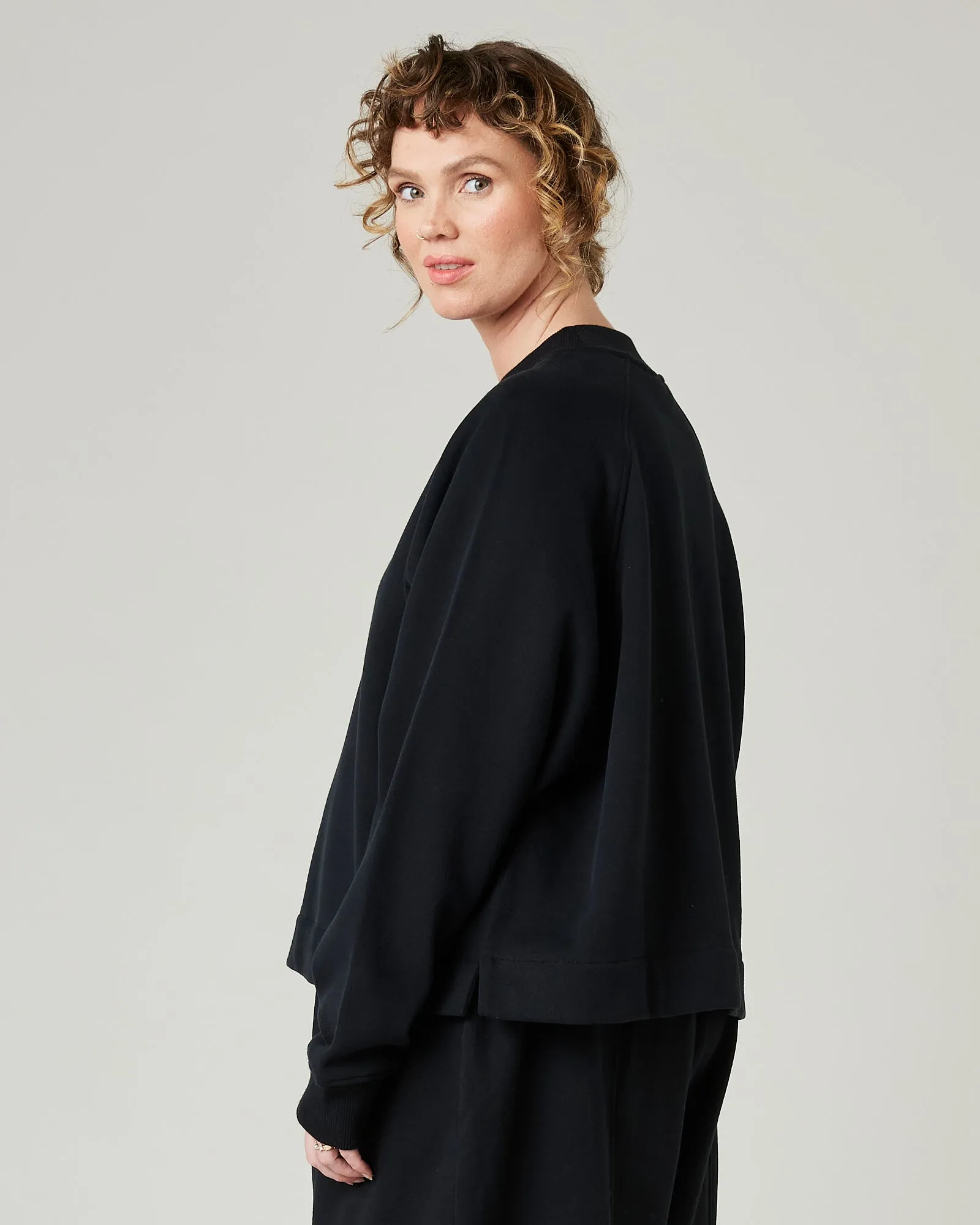 Noa Black Organic Cotton Jumper sold by Beyond Nine product image thumbnail 2