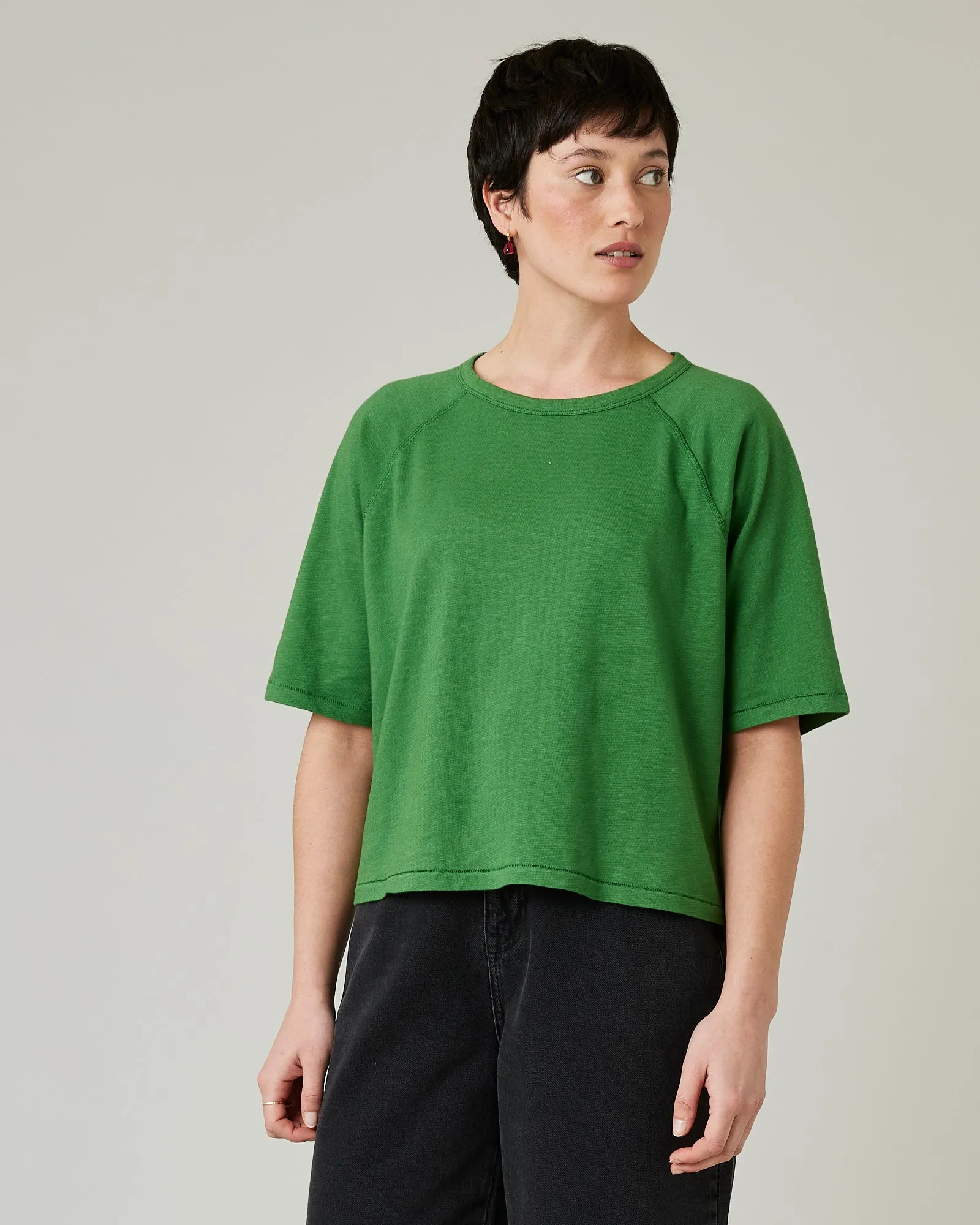 Raglan Top Clover Green sold by Beyond Nine