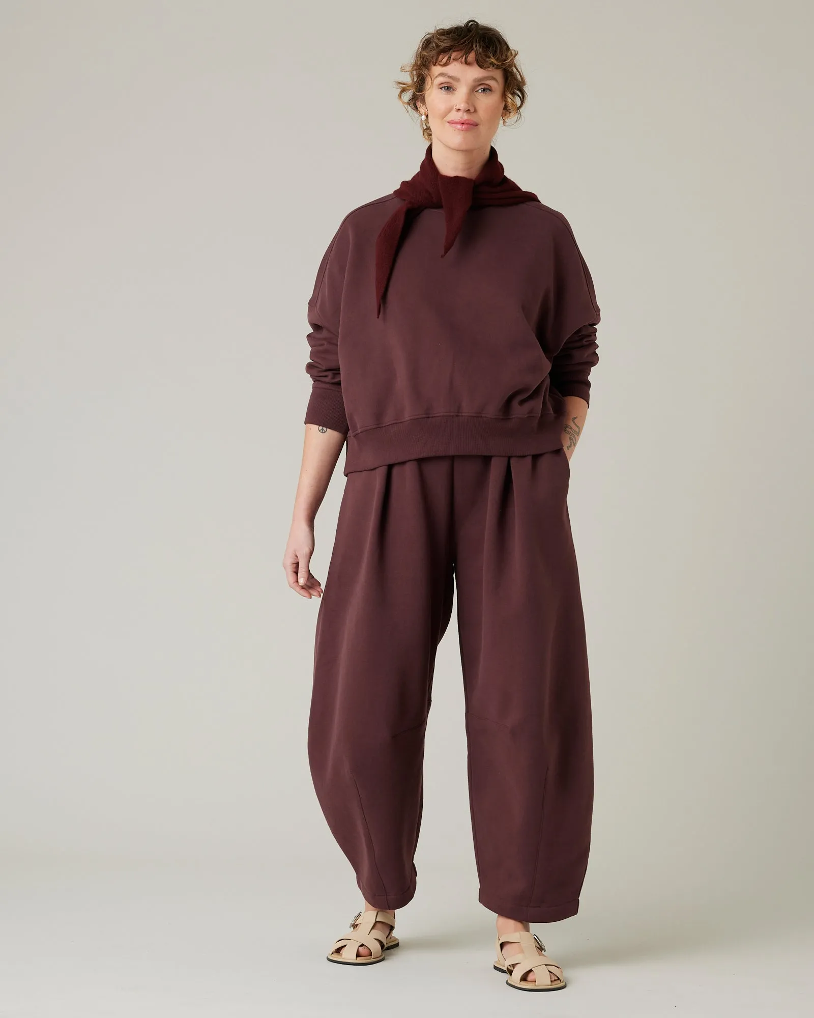 Eden Burgundy Organic Cotton Jumper sold by Beyond Nine product image thumbnail 5