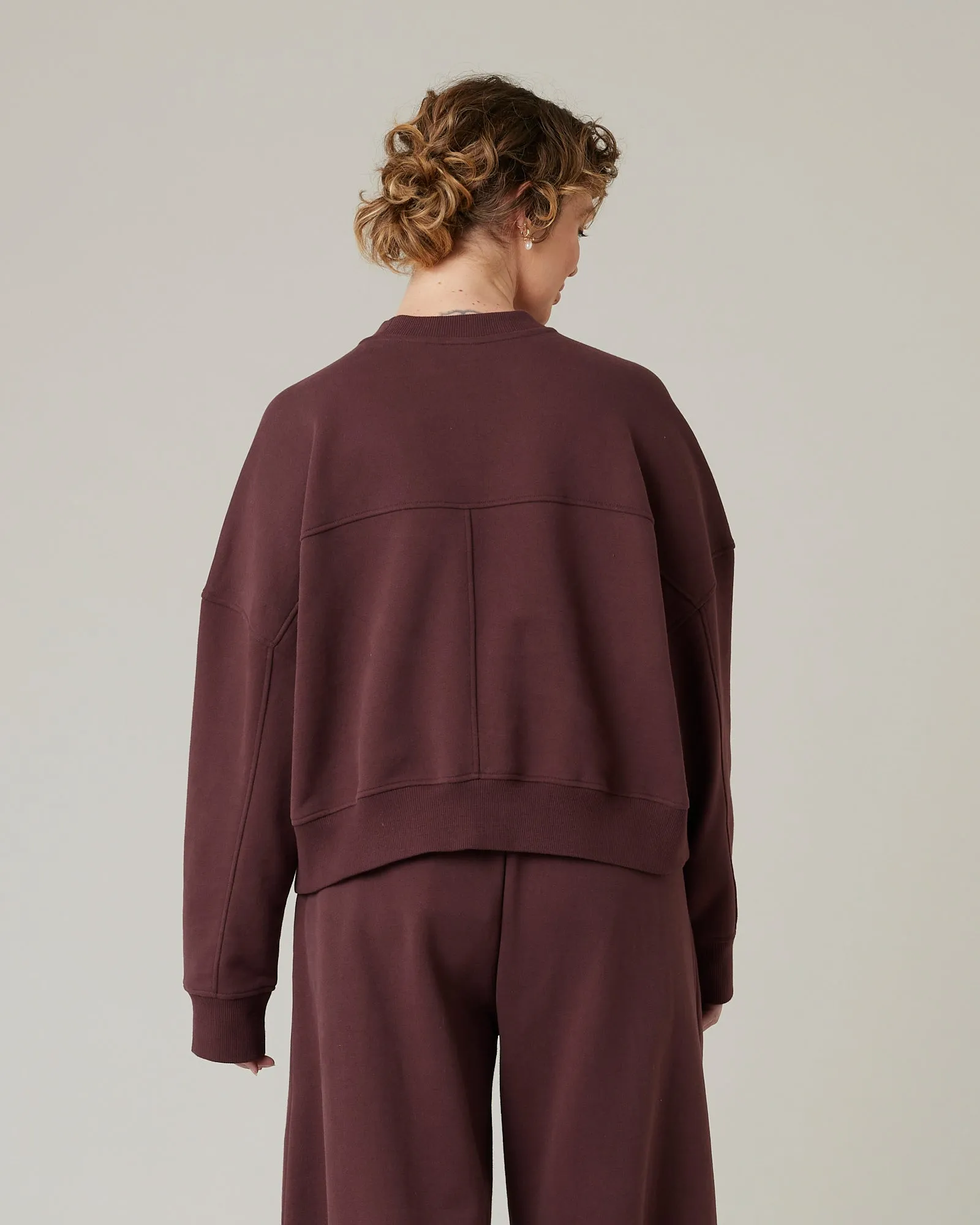 Eden Burgundy Organic Cotton Jumper sold by Beyond Nine product image thumbnail 3